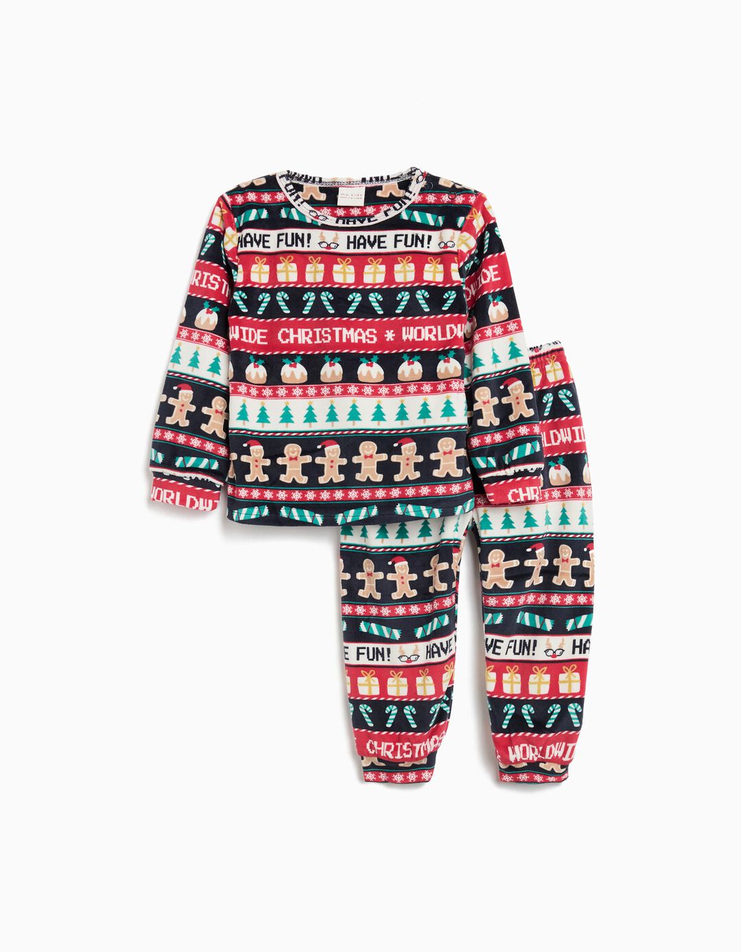 Pijama de Natal, Menino, Multicor