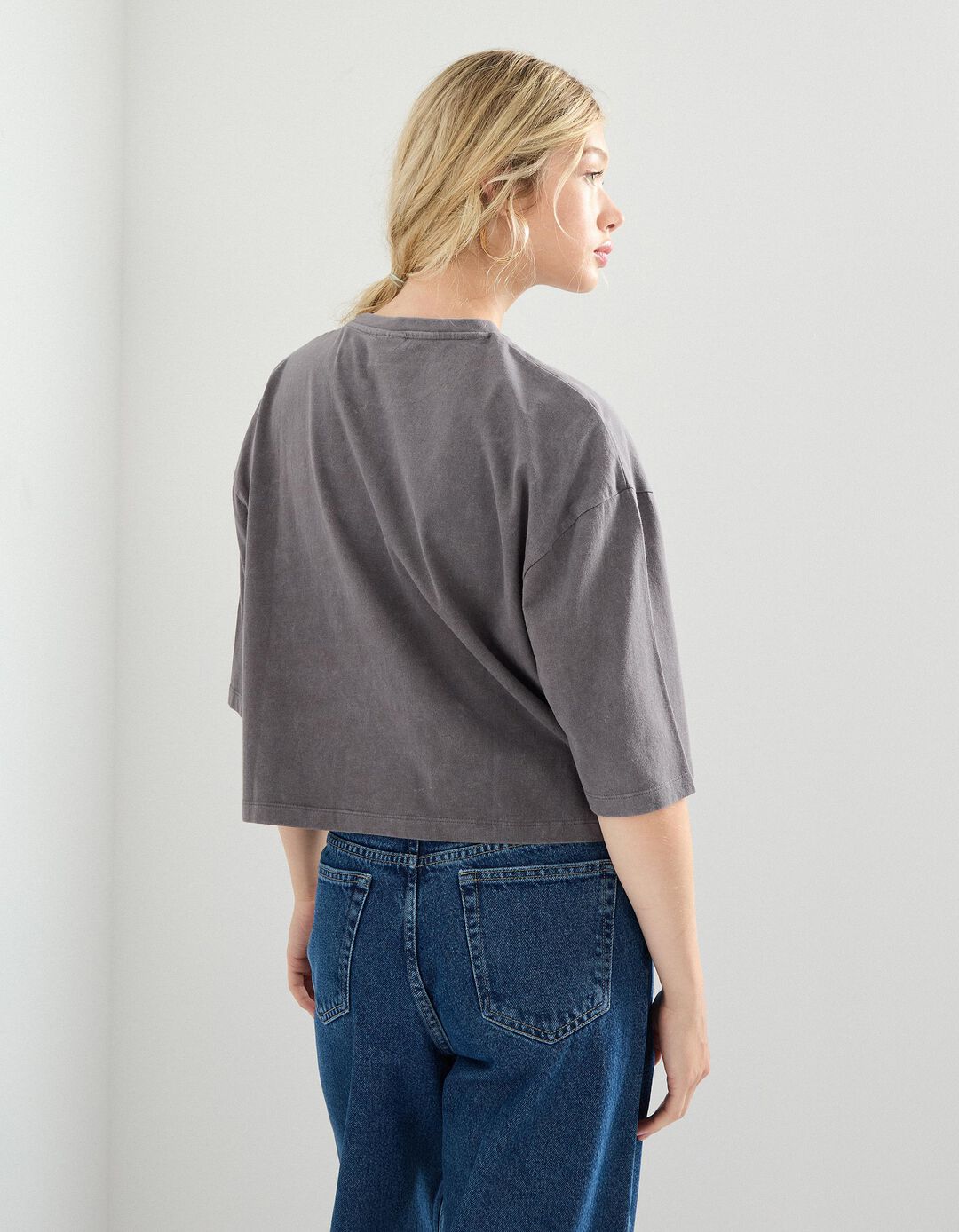 T-shirt 'Stitch' ©Disney, Mulher, Cinzento 