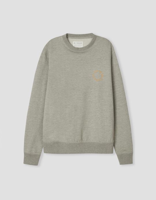 Minimalist Sweatshirt, Men, Grey