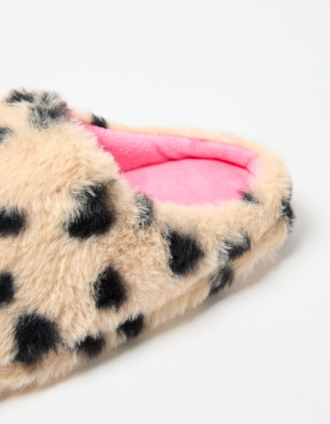 Chinelos de Quarto Animal Print, Mulher, Branco