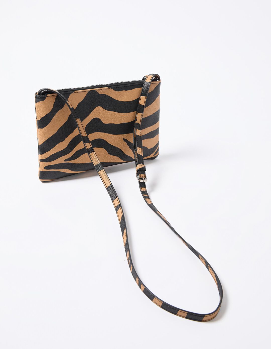 Mala Tiracolo Animal Print, Mulher, Castanho 