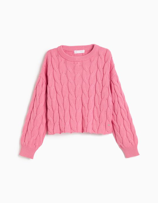 Comprar Online Camisola De Malha, Menina, Rosa