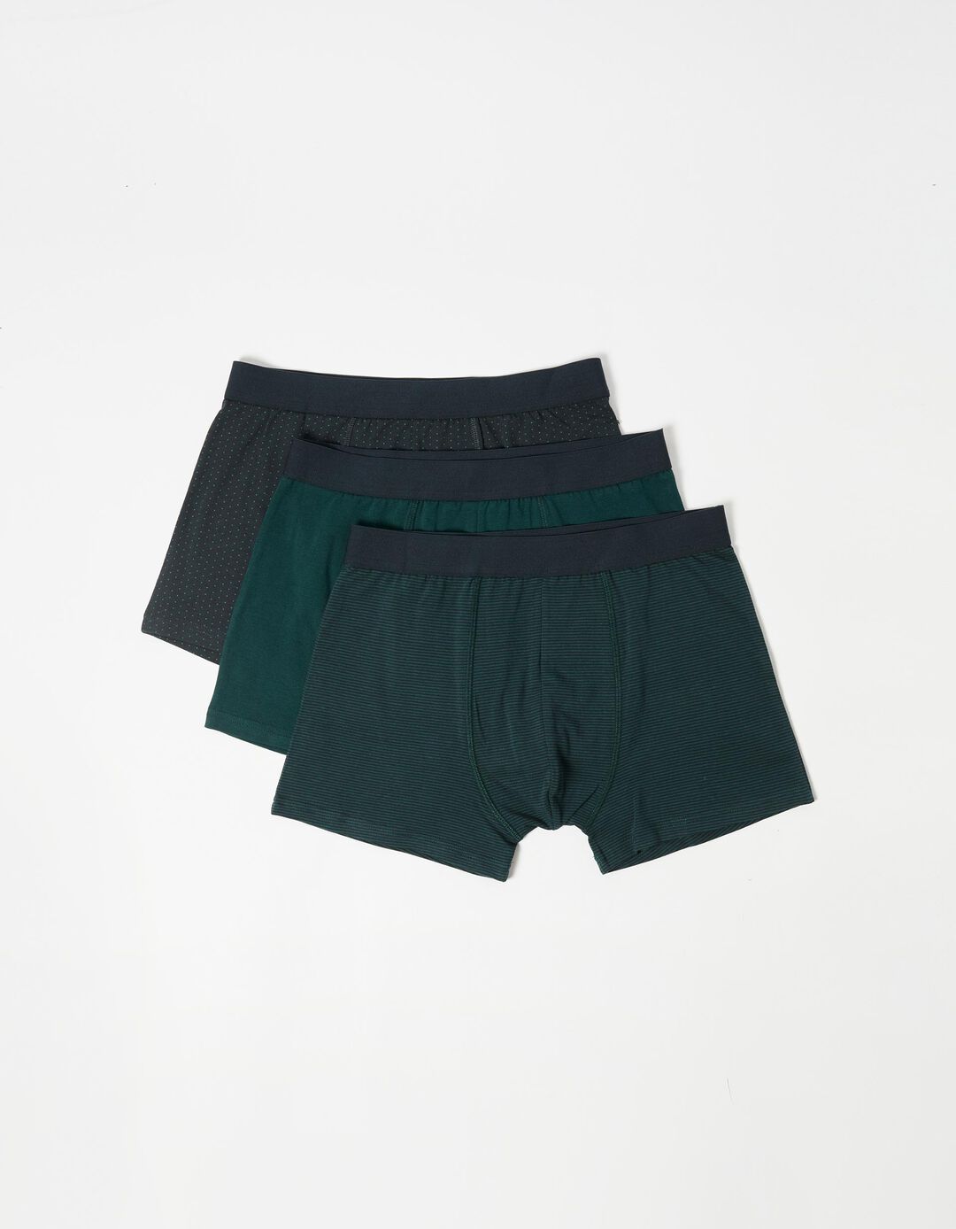 Pack 3 Boxers, Homem, Verde Escuro