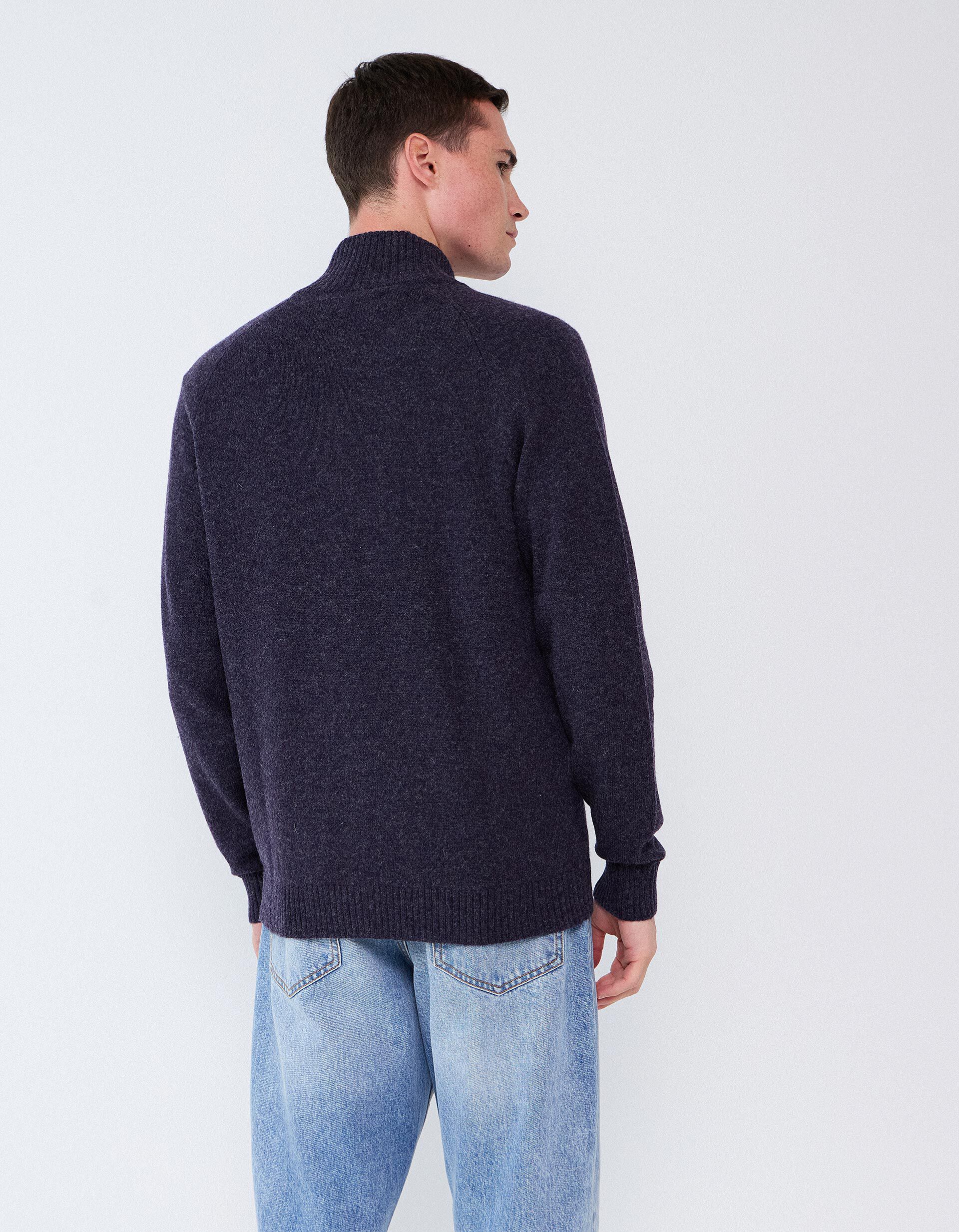 Comprar Online Casaco Com Mistura De L&atilde;, Homem, Azul Escuro