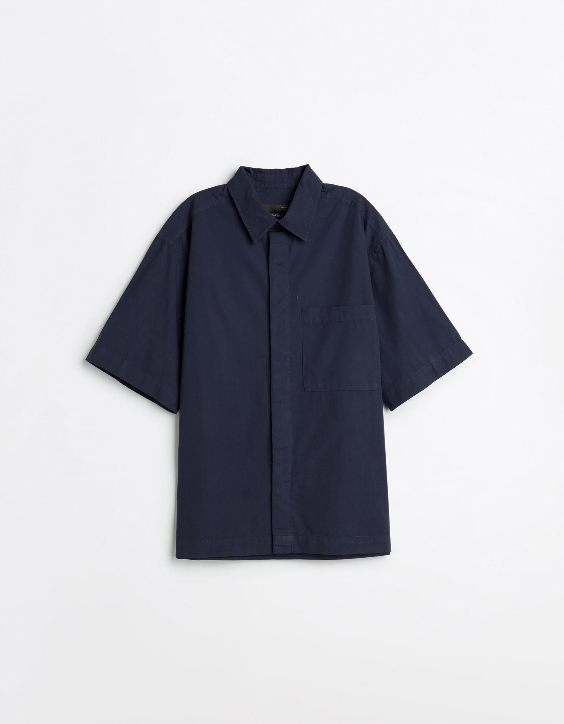 Comprar Online Camisa Popline, Homem, Azul