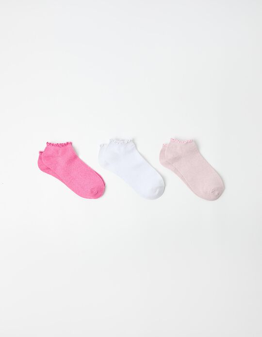 Comprar Online Pack 3 Pares de Meias Tornozelo, Mulher, Multicor