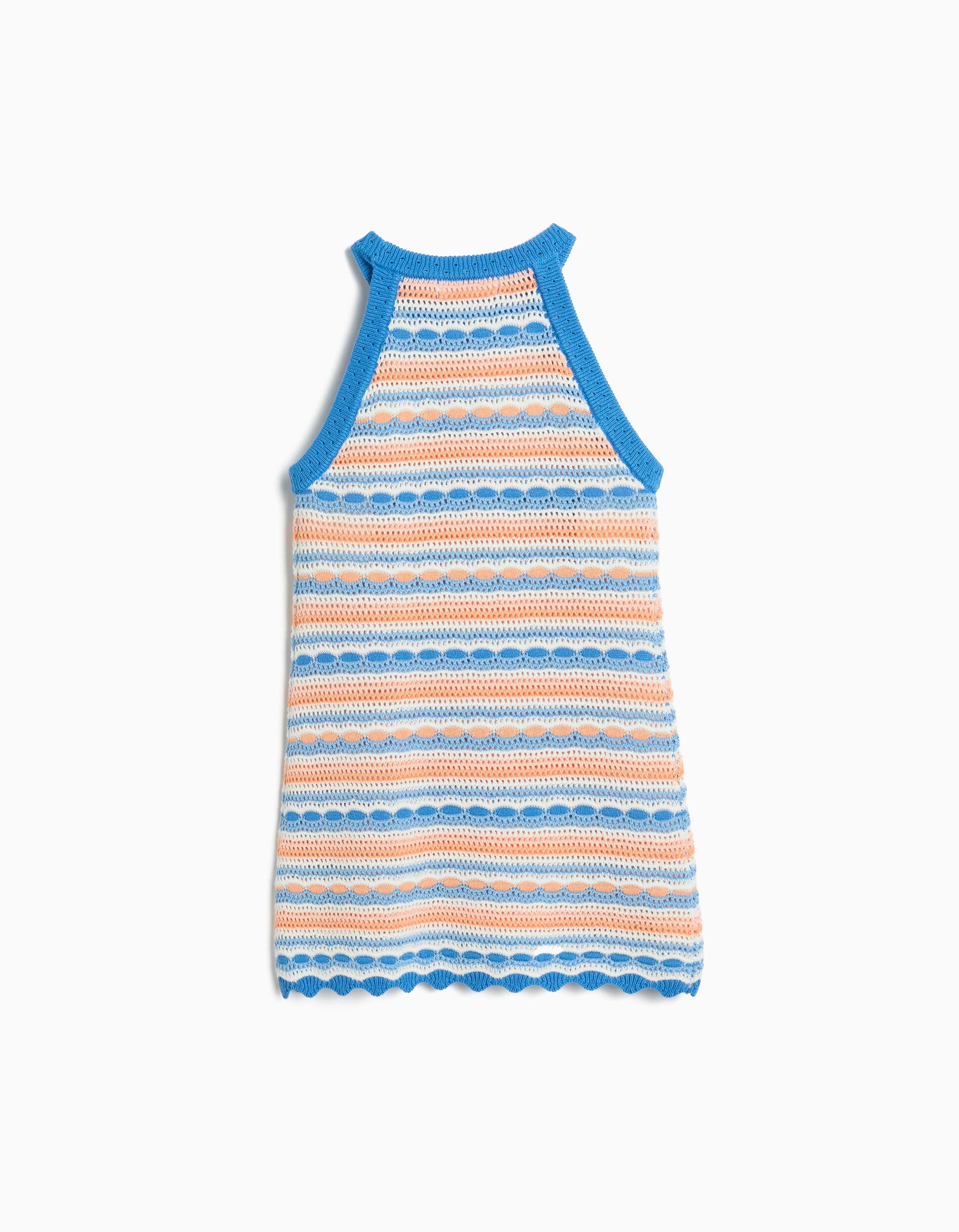 Comprar Online Vestido Crochet, Menina, Azul