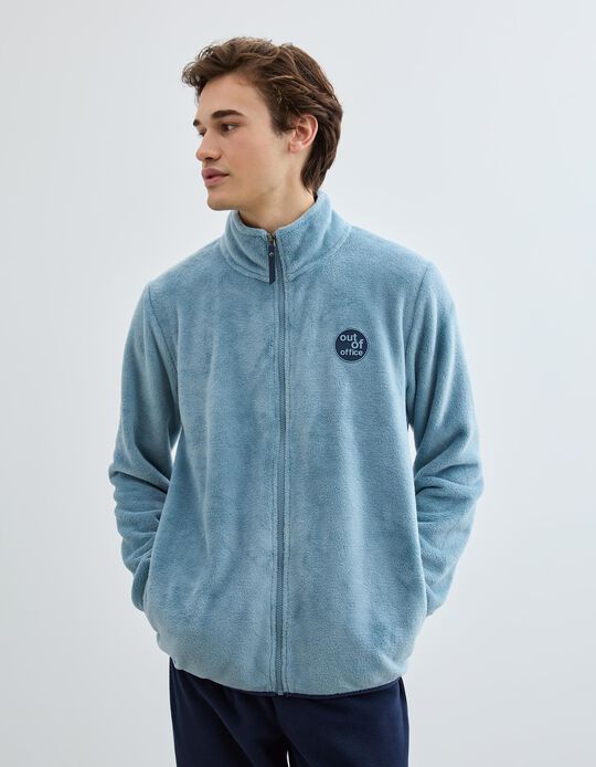 Comprar Online Casaco Polar Aveludado, Homem, Cinzento