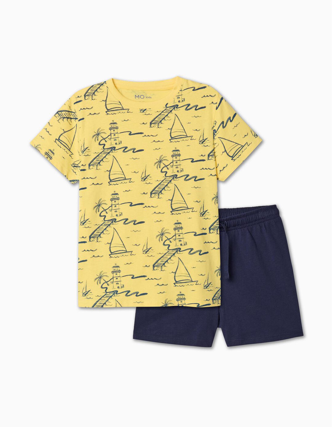 Conjunto T-shirt + Calções, Menino, Amarelo