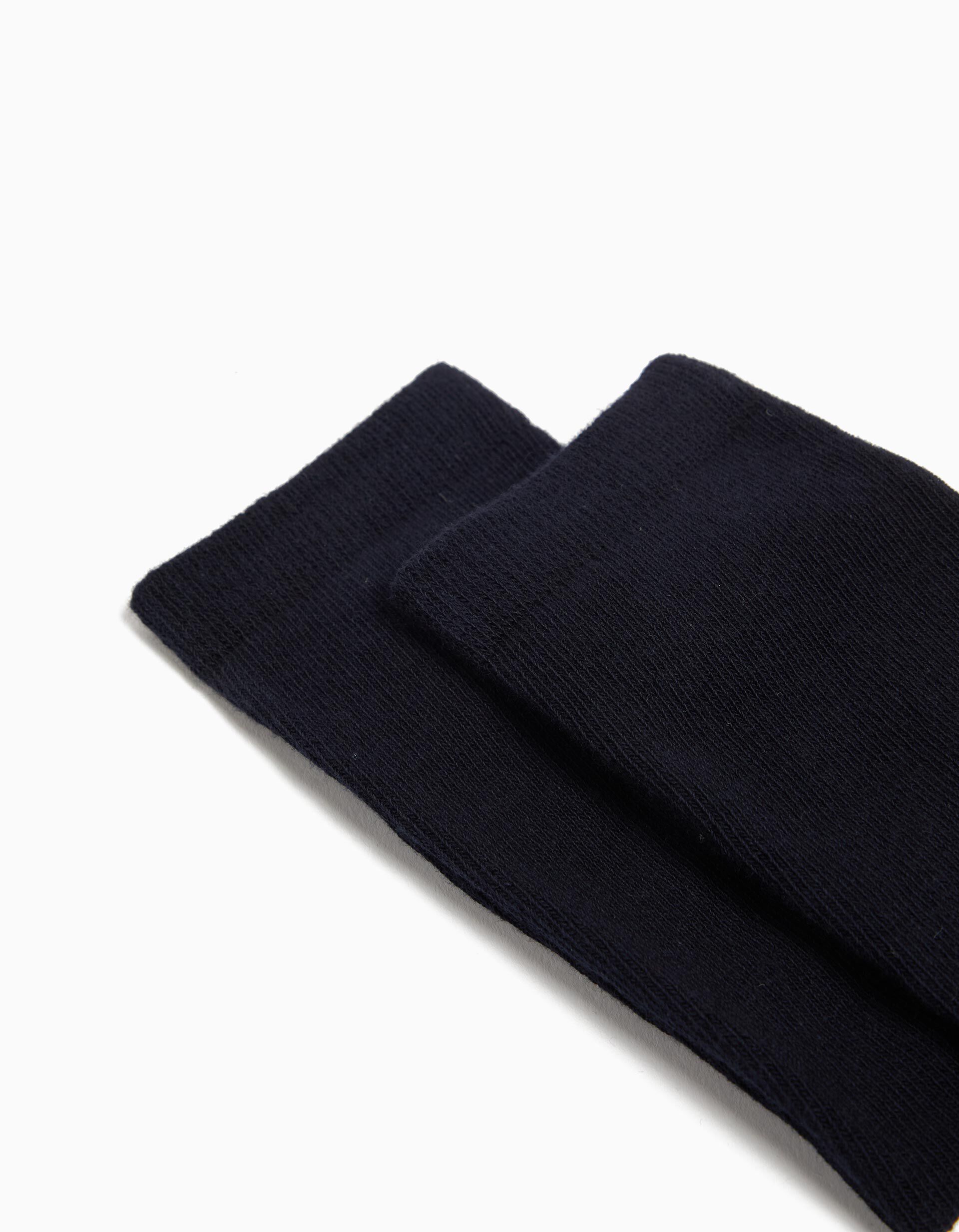 Comprar Online Pack 2 Pares de Meias Altas, Crian&ccedil;a, Azul Escuro