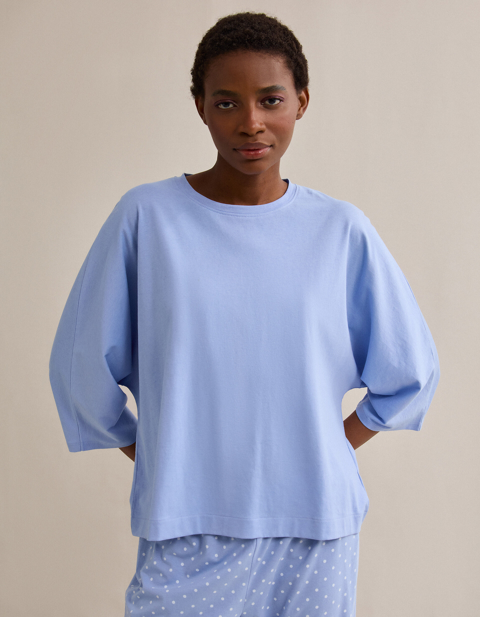 Comprar Online Pijama com Bolinhas, Mulher, Azul Claro