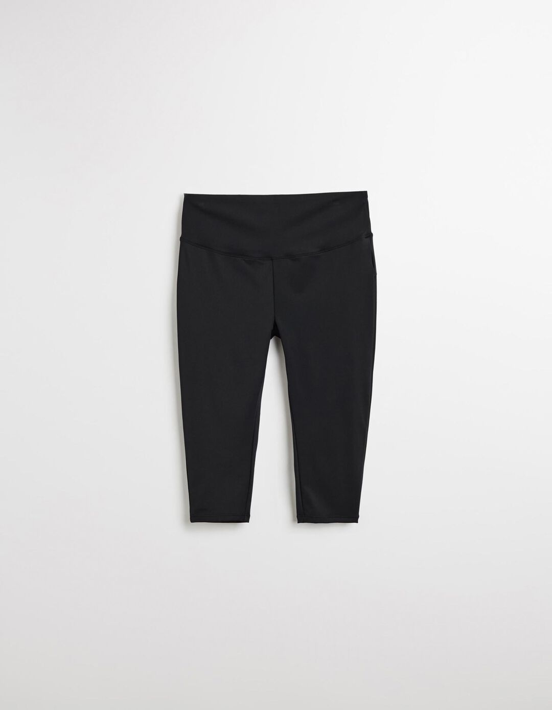 Leggings de Desporto Curtas, Mulher, Preto