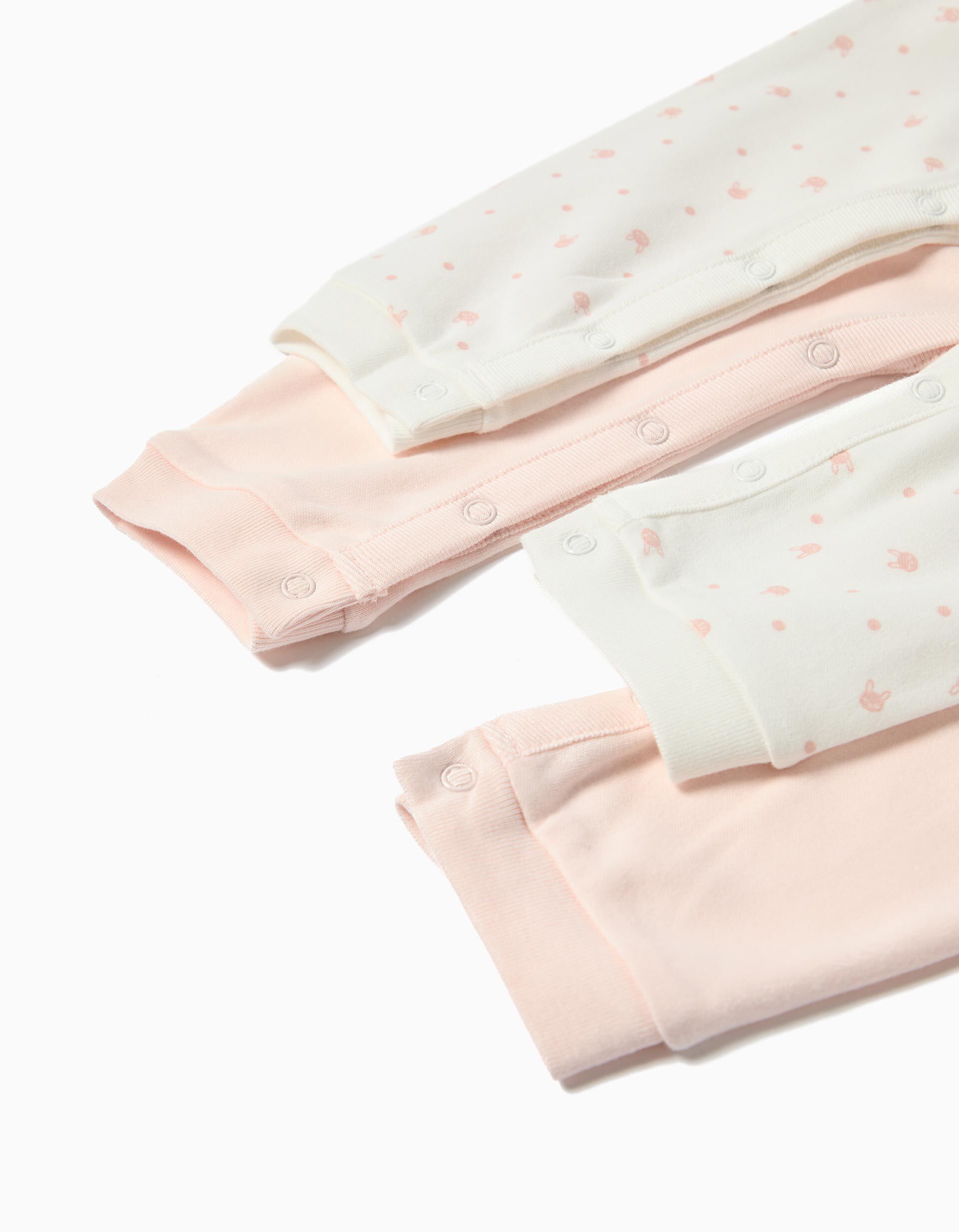 Comprar Online Pack 2 Babygrows, Menina, Rosa Claro