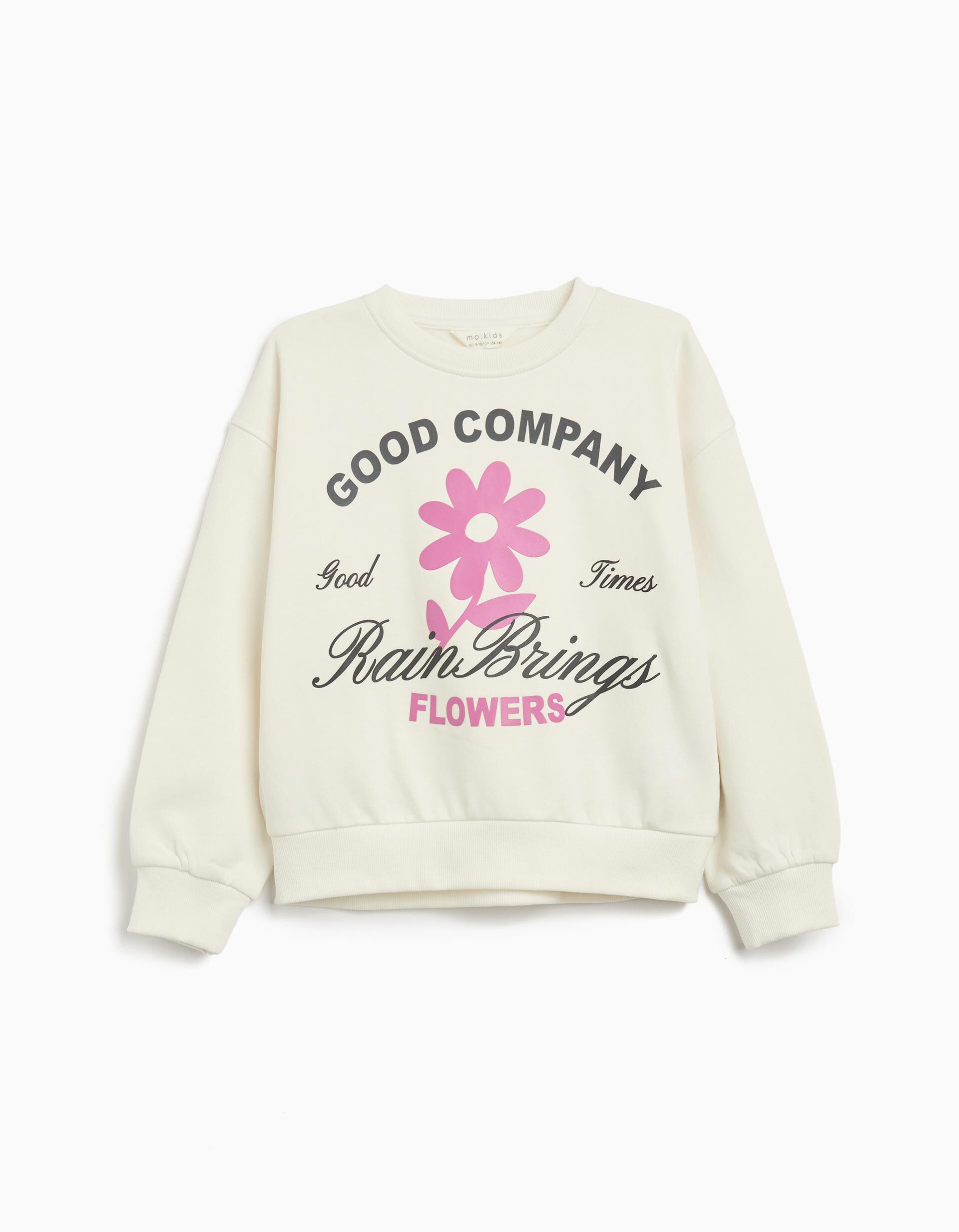 Comprar Online Sweatshirt de Felpa, Menina, Branco