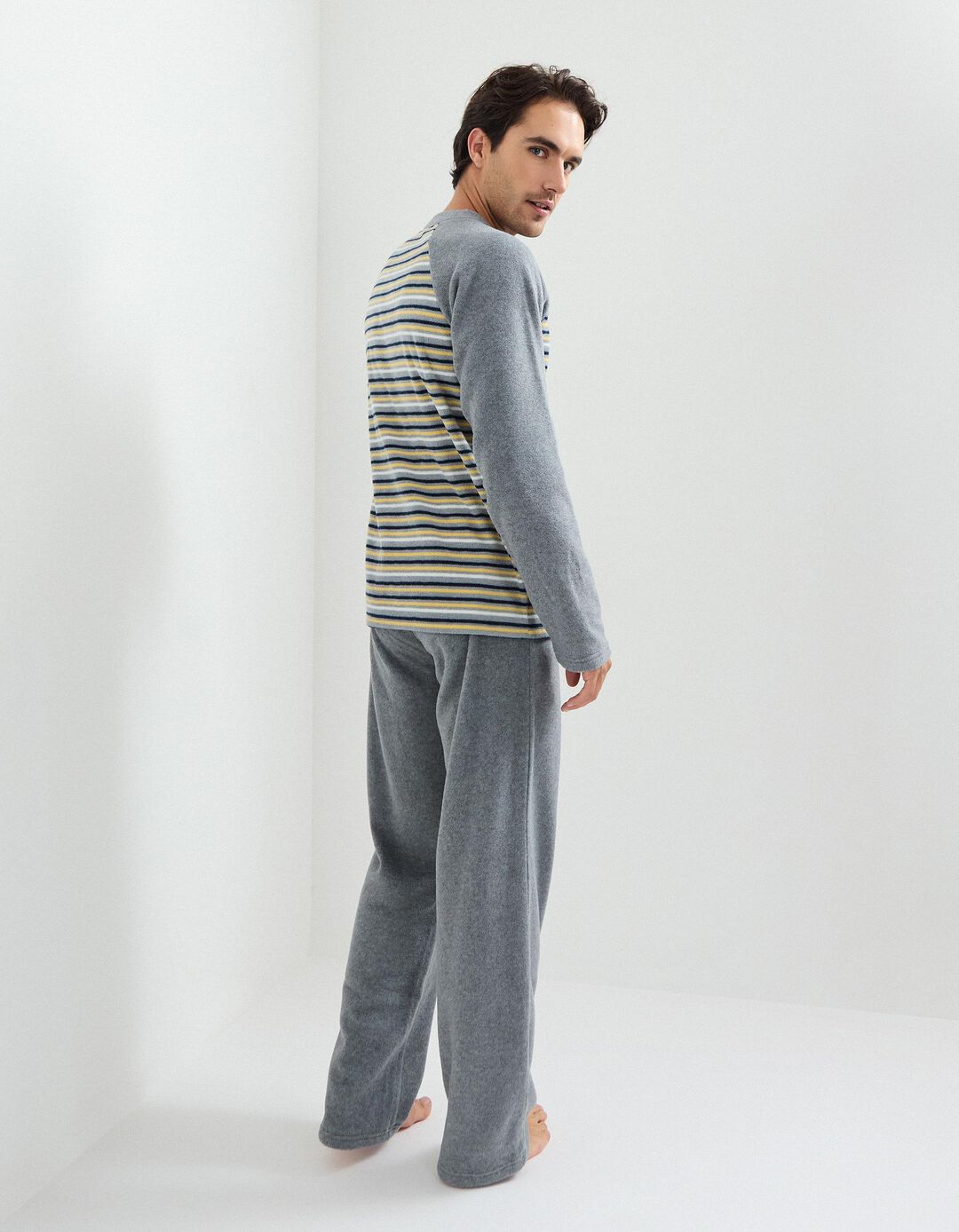 Pijama, Homem, Cinzento