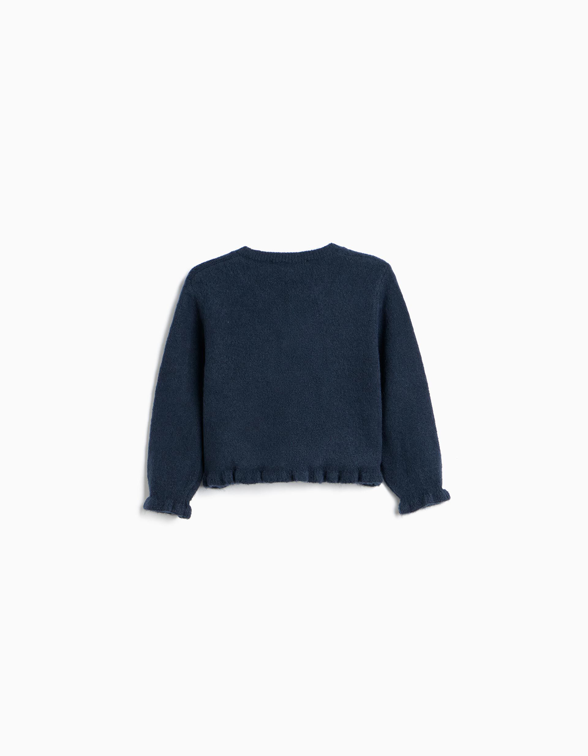Comprar Online Casaco De Malha, Menina, Azul Escuro