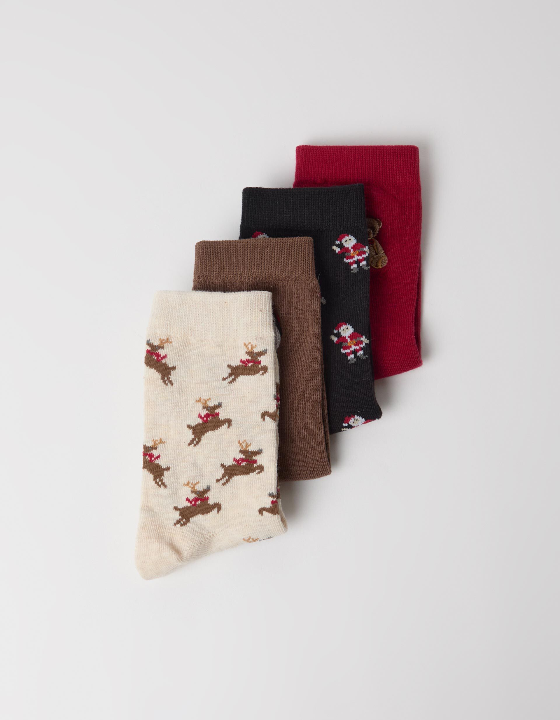 Comprar Online Pack 4 Pares De Meias De Natal, Mulher, Preto