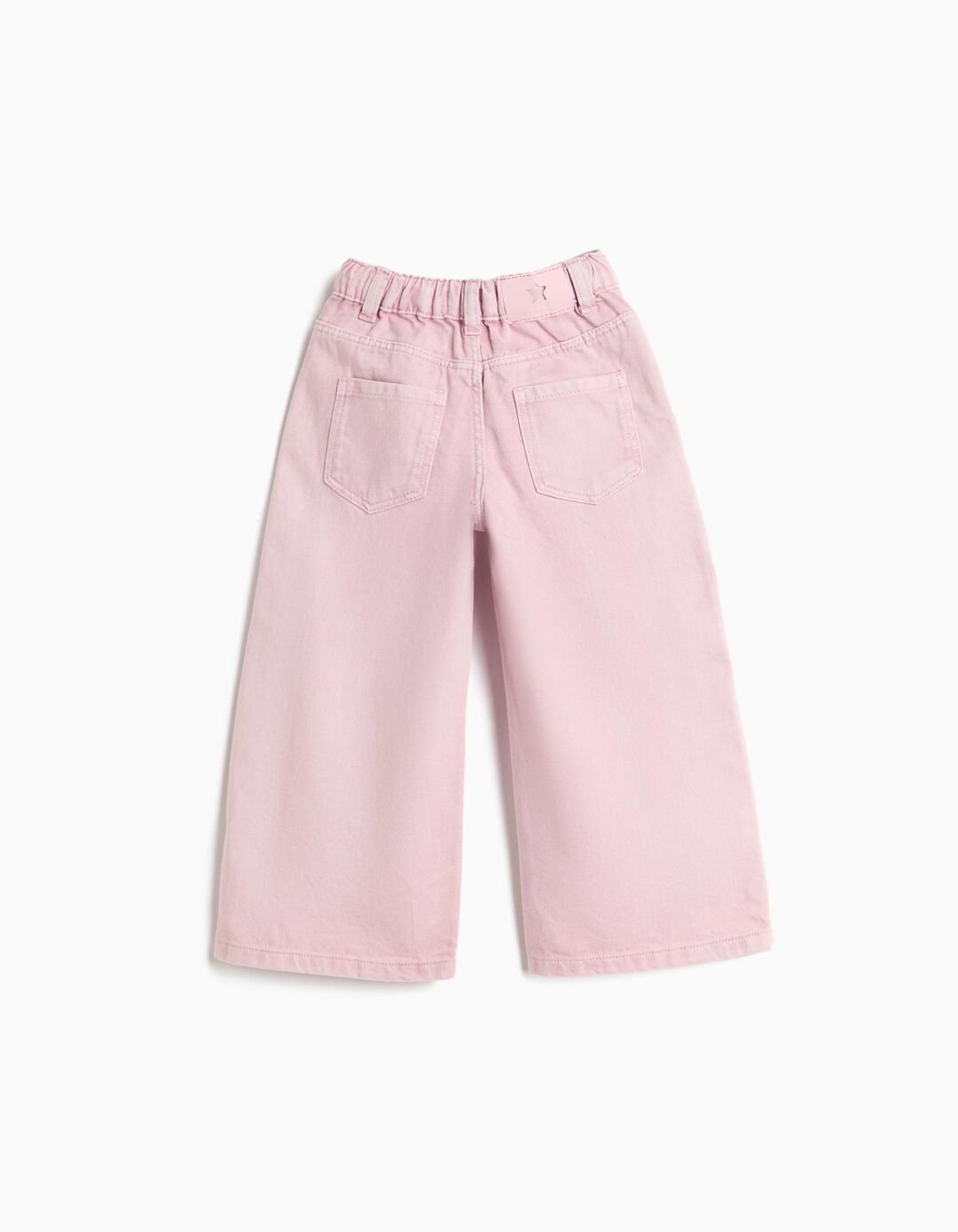 Cal&ccedil;as Wide Leg, Menina, Rosa Claro