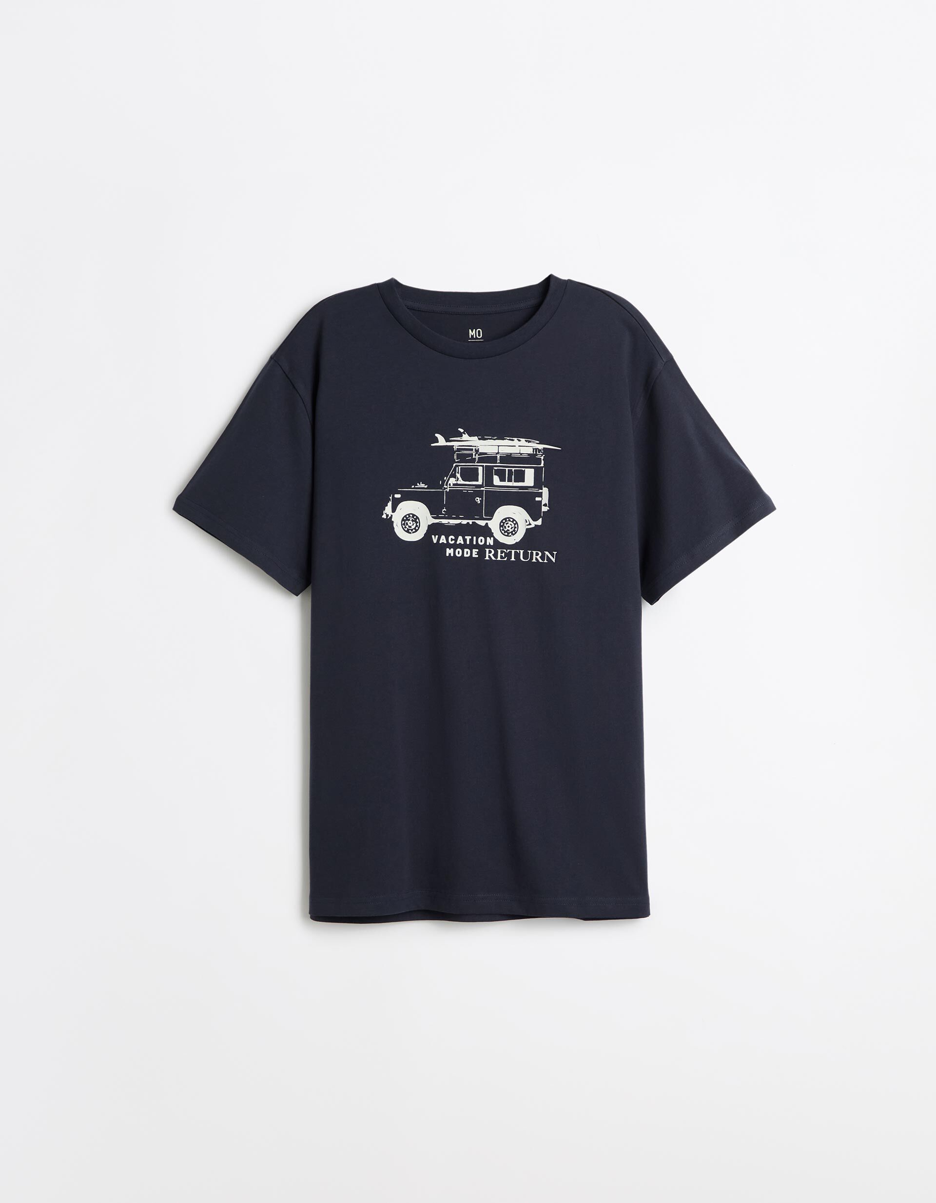 Comprar Online T-shirt Jersey Estampada, Homem, Azul Escuro