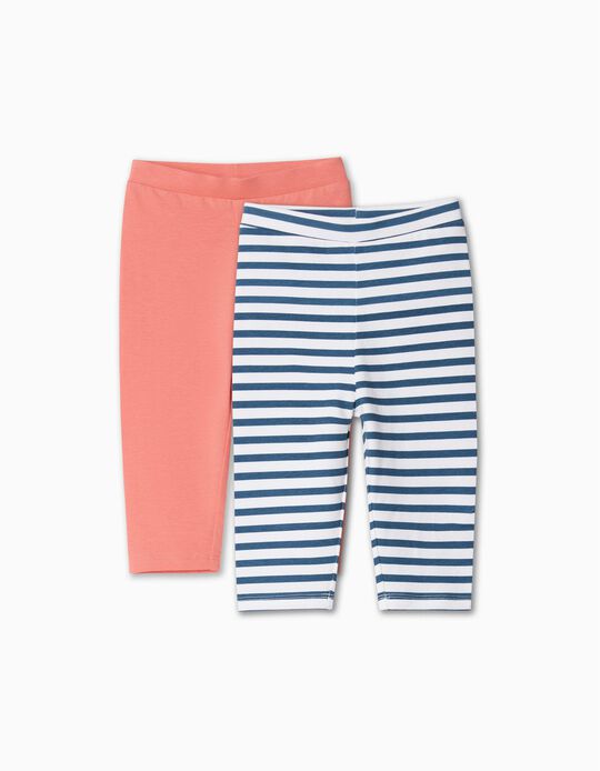 Comprar Online Pack 2 Leggings, Baby Girl, Multicolor