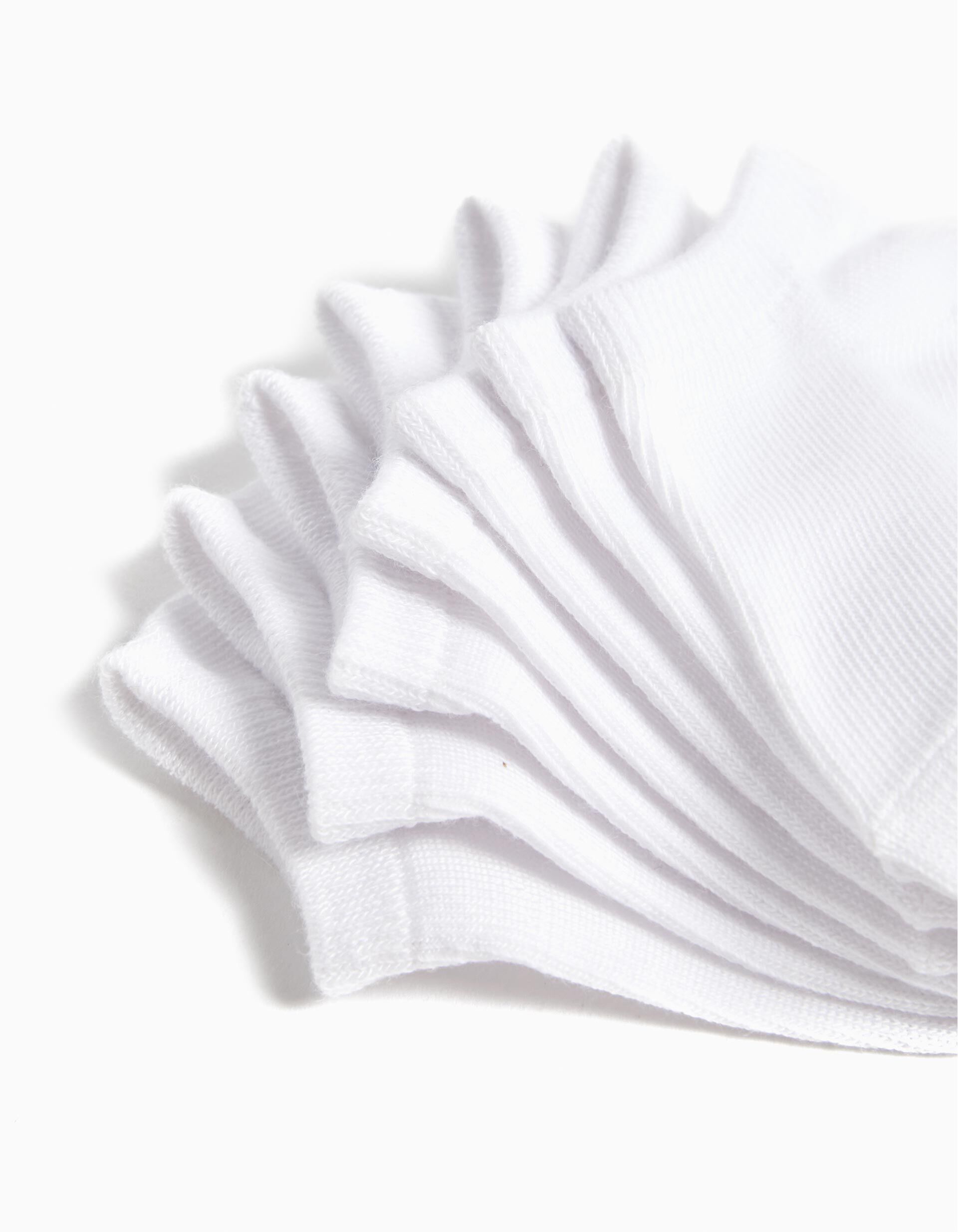 Comprar Online Pack 7 Pares de Meias Tornozelo, Beb&eacute;, Branco