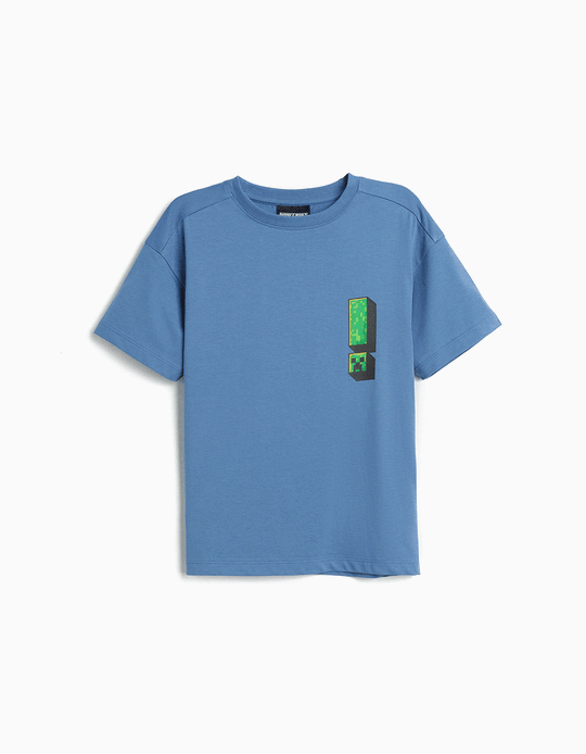 Comprar Online T-shirt 'Minecraft', Menino, Azul