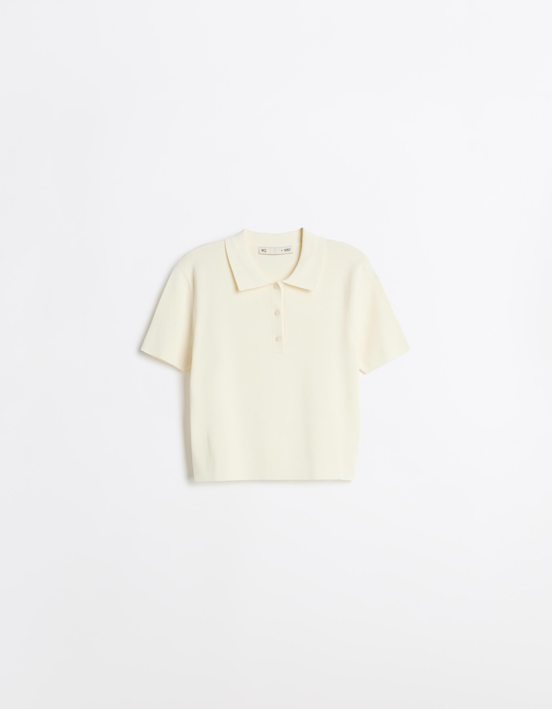 Comprar Online Camisola Polo Manga Curta, Mulher, Bege Claro