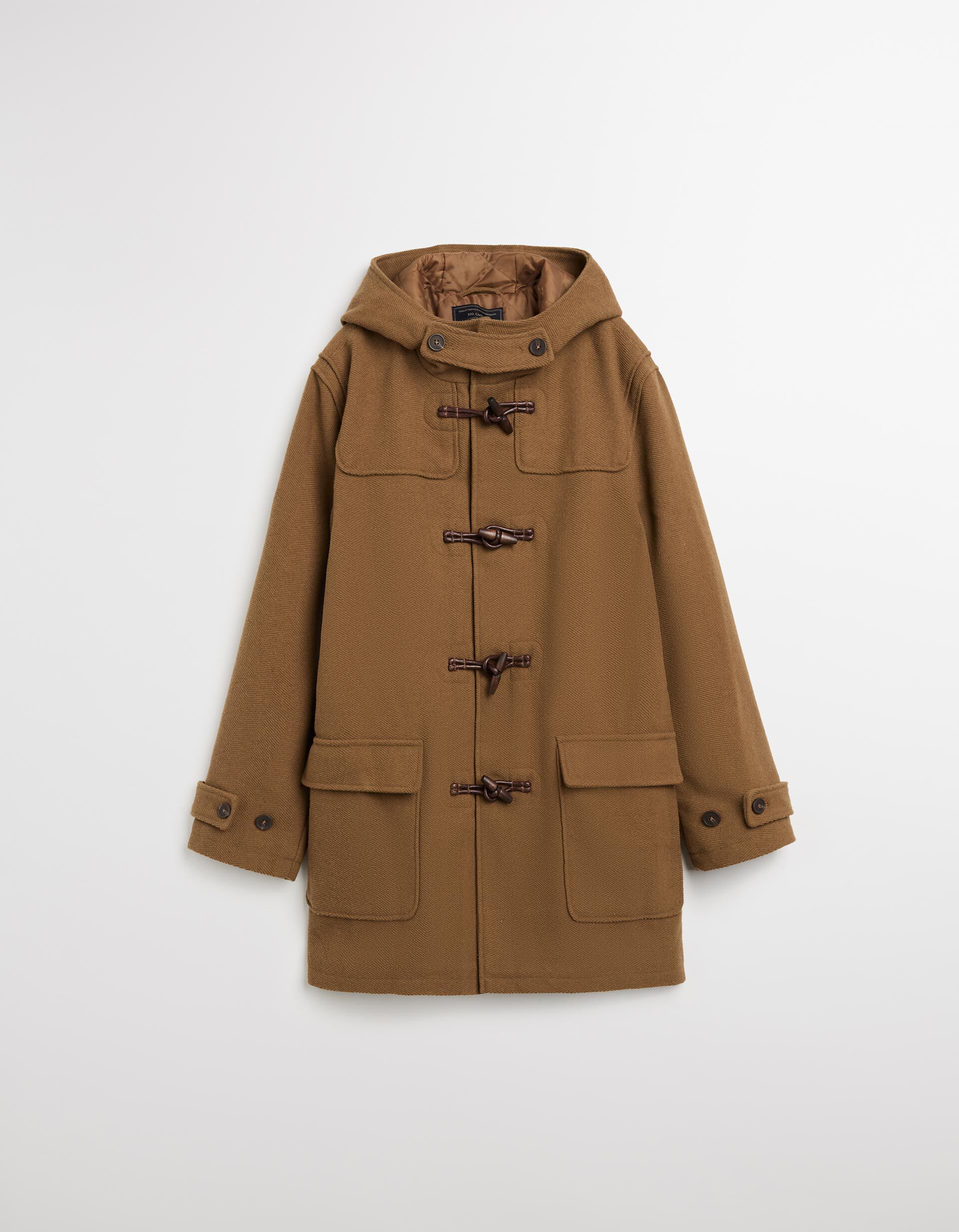 Comprar Online Sobretudo com Capuz, Homem, Castanho Claro