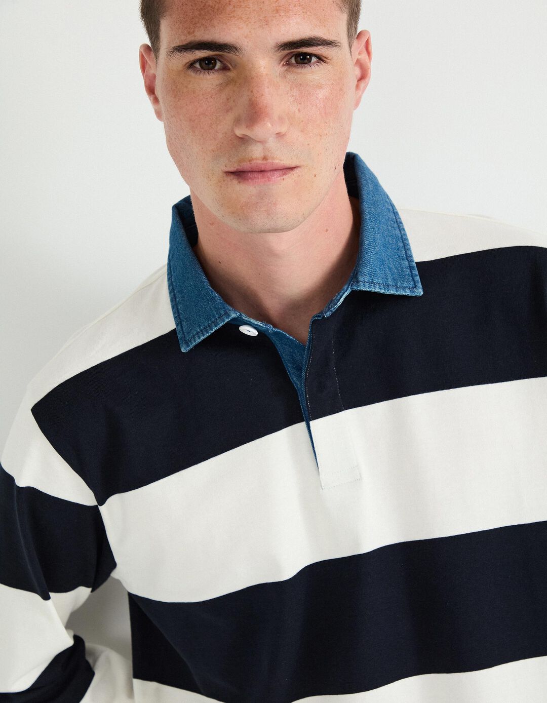 Polo Jersey, Homem, Azul Escuro