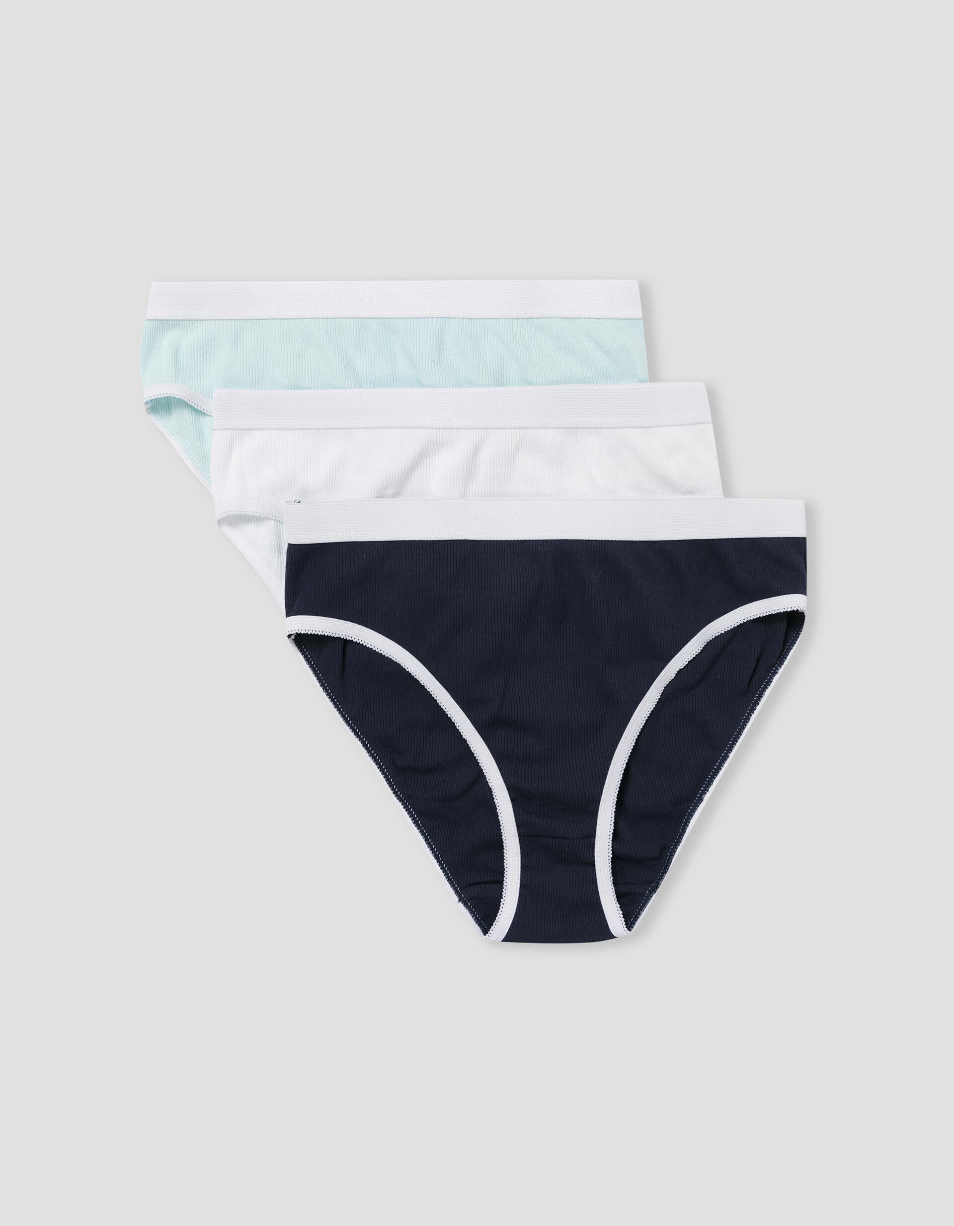 Comprar Online Pack 3 Cuecas Caneladas, Mulher, Multicor