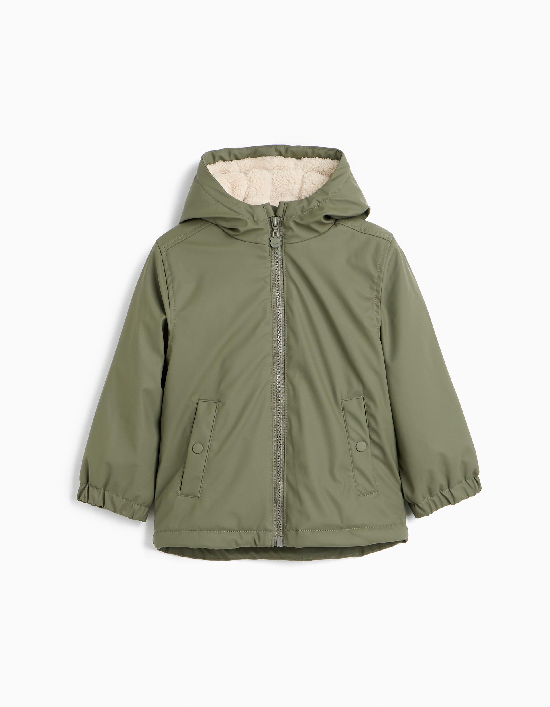 Comprar Online Parka Com Forro Sherpa, Menino, Verde Escuro
