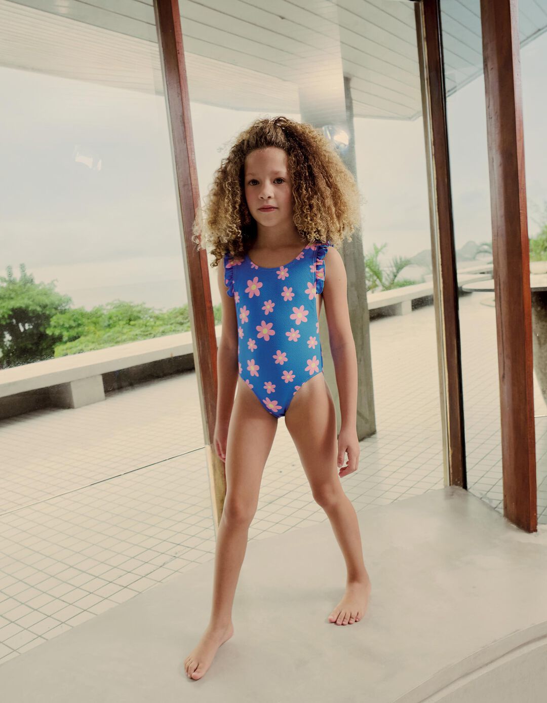 Fato de Banho, Menina, Azul