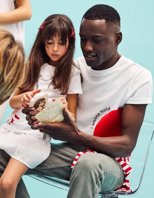Comprar Online T-shirt Dia dos Namorados, Menina, Branco