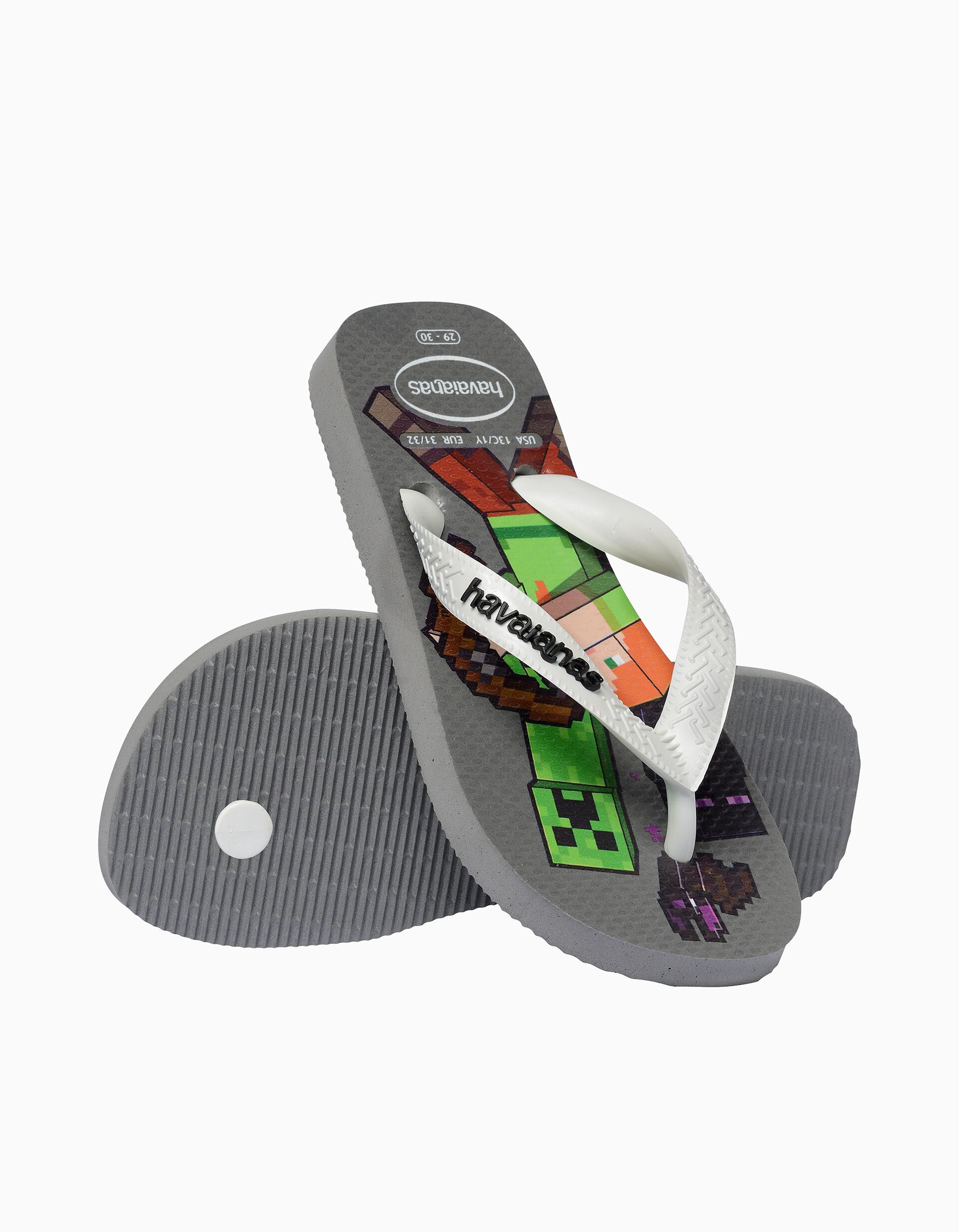Comprar Online Chinelos Havaianas 'Minecraft',Menino, Cinzento
