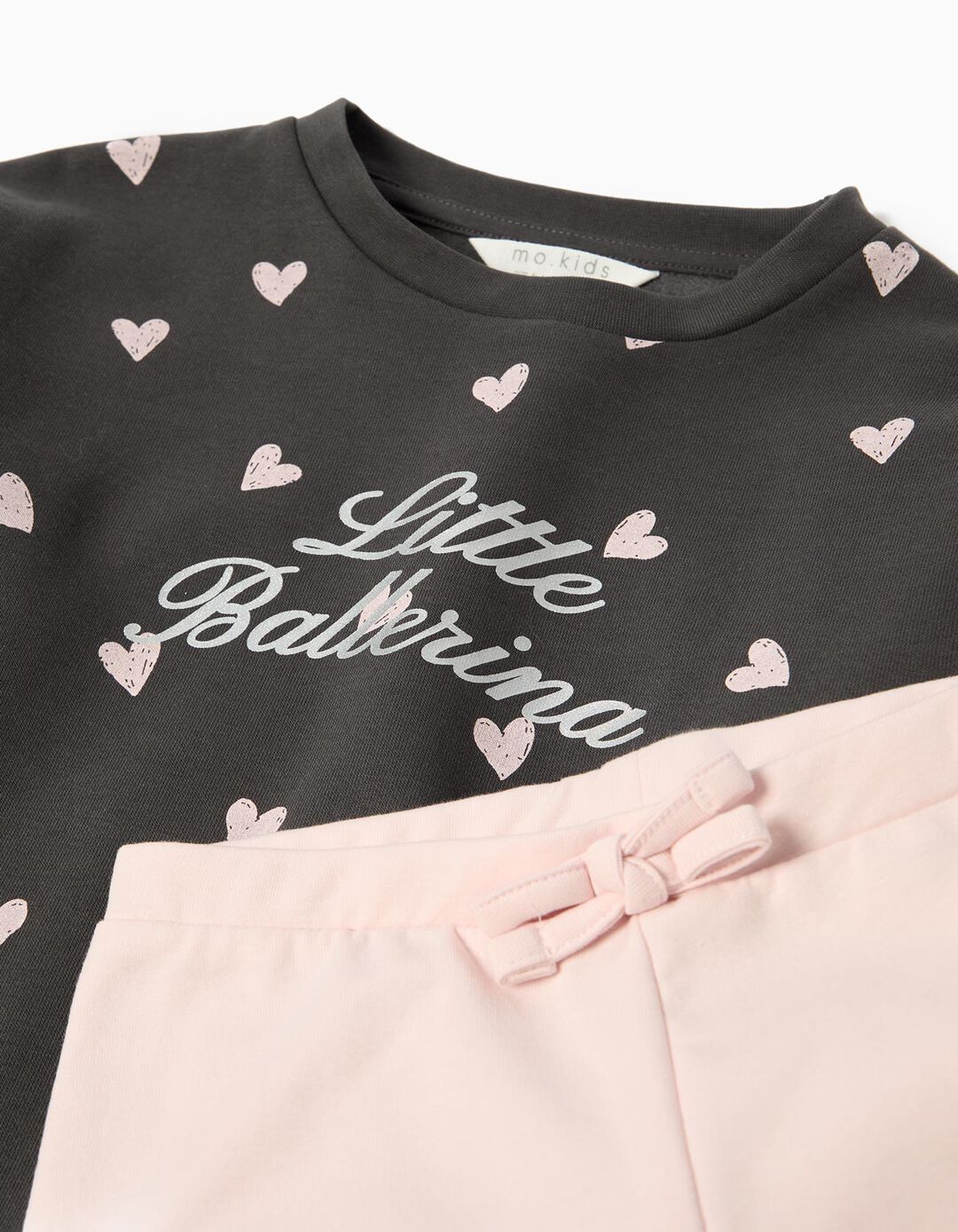 Conjunto Sweatshirt e Leggings, Menina, Cinzento Escuro