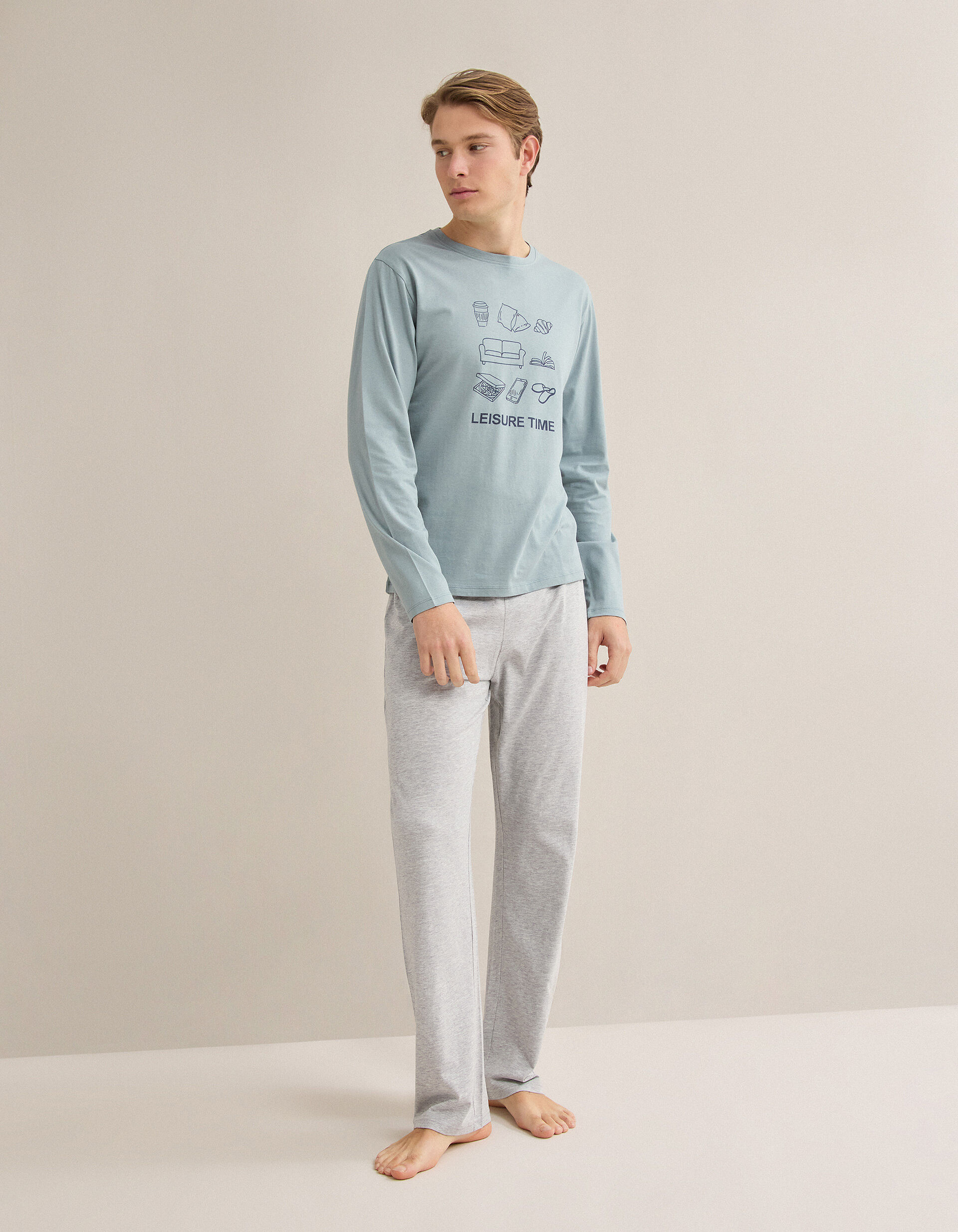 Comprar Online Pijama, Homem, Cinzento