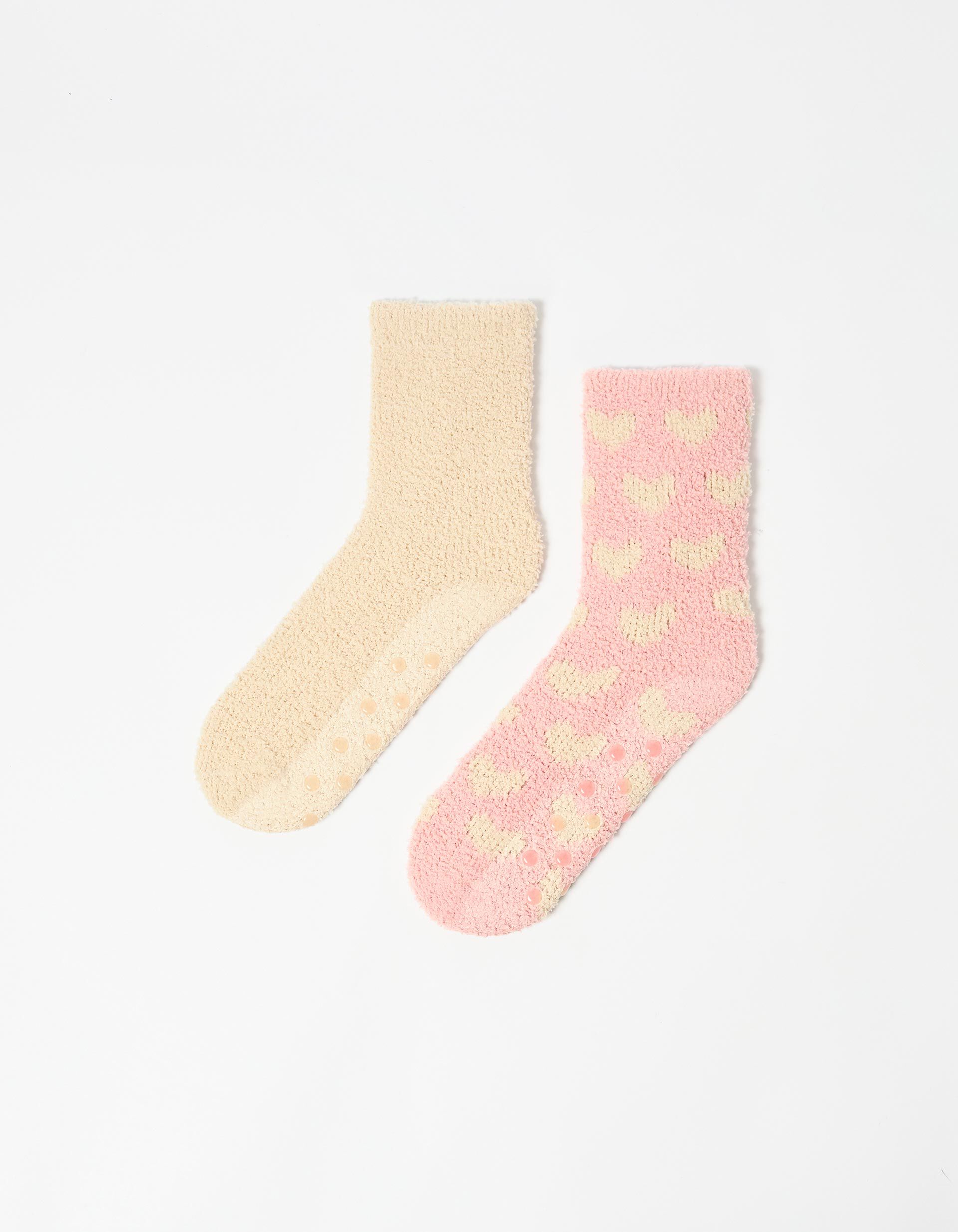 Comprar Online Pack 2 Pares de Meias Antiderrapantes, Mulher, Rosa