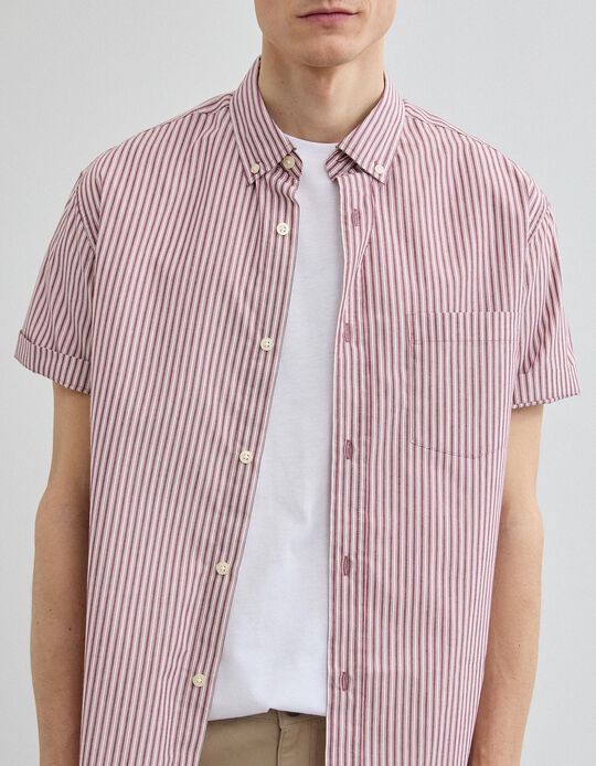 Comprar Online Camisa Manga Curta, Homem, Vermelho Escuro