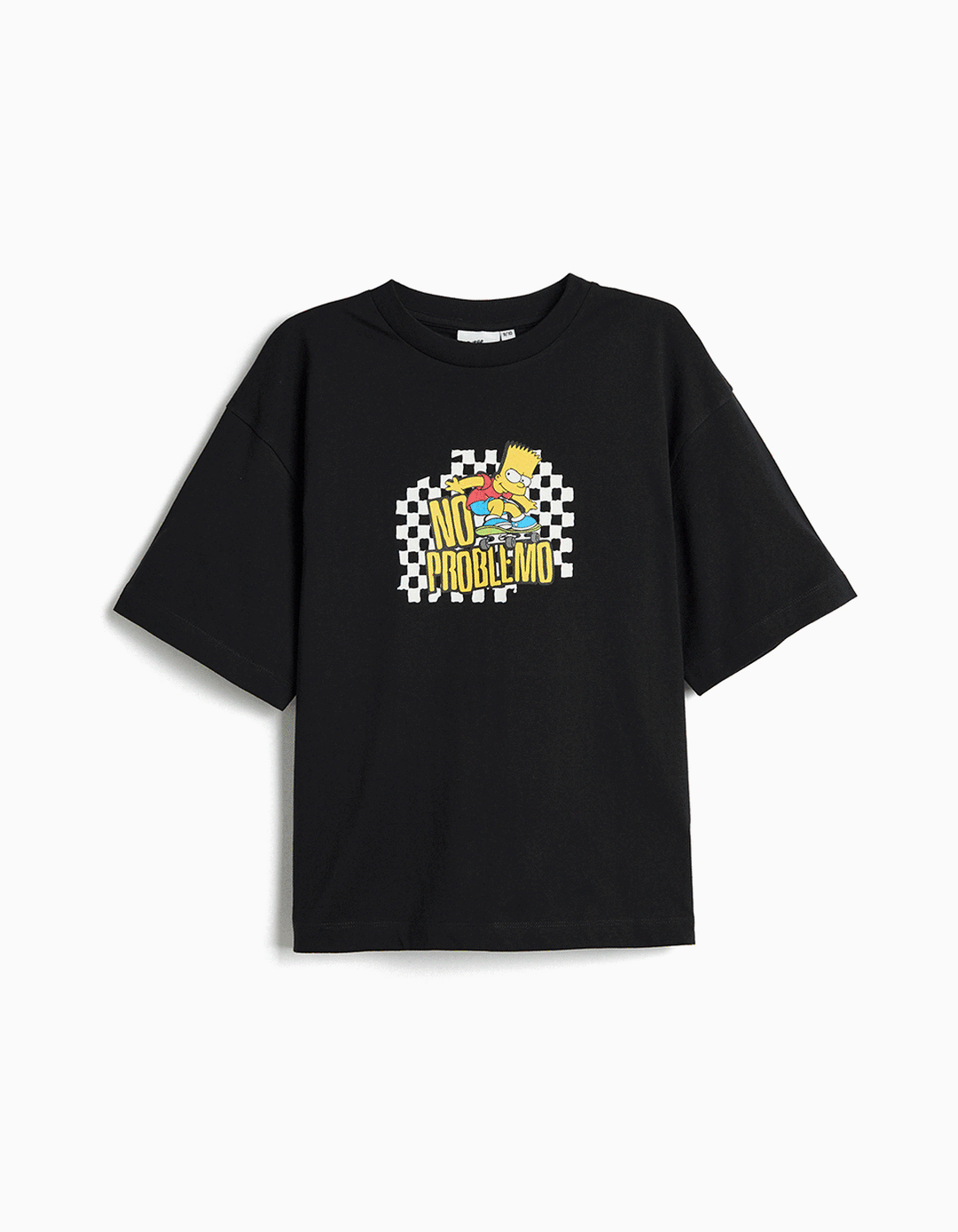 T-shirt 'Bart' Simpsons, Menino, Preto