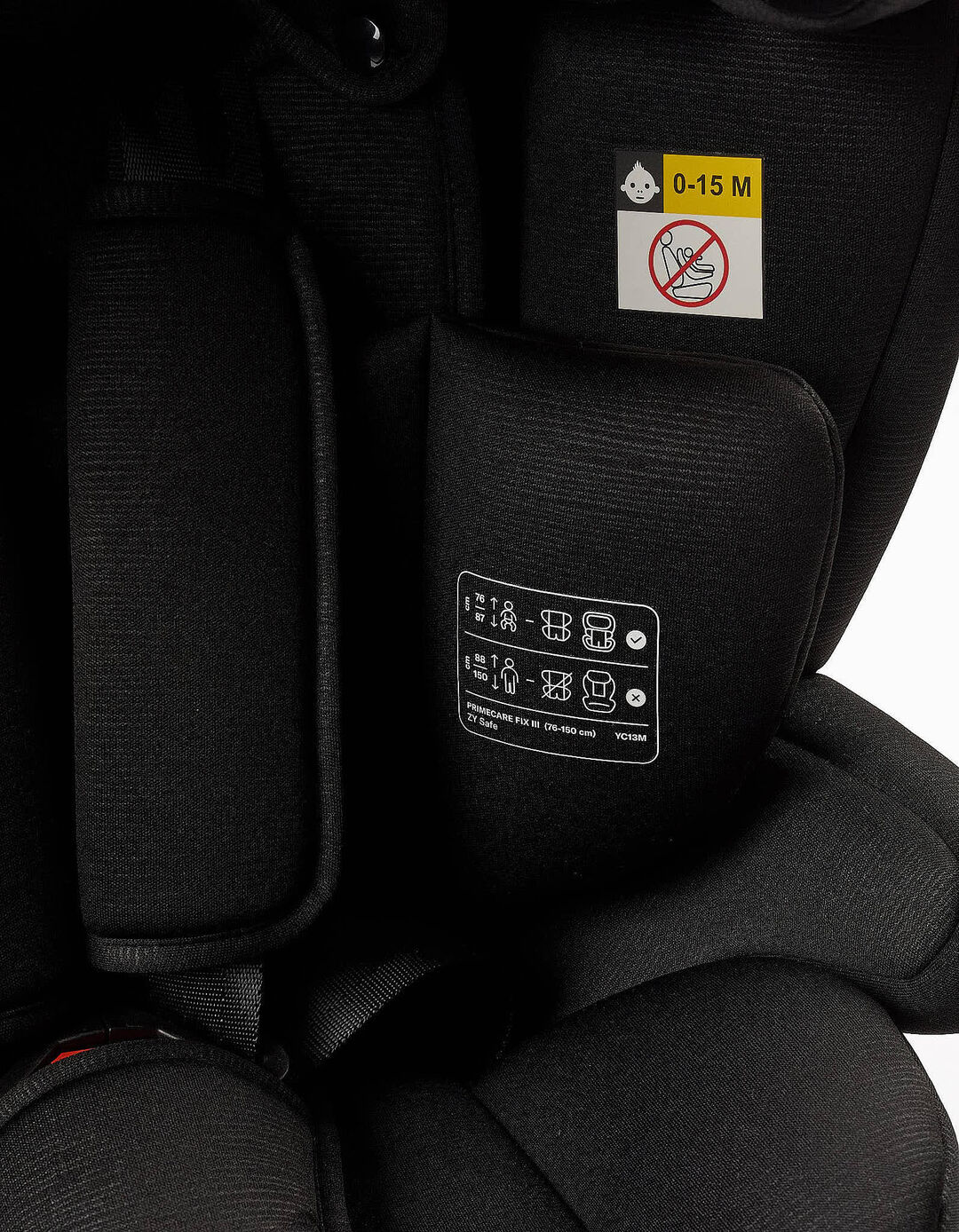 Cadeira Auto I-Size ZY Primecare Fix III (76-150cm), Preto