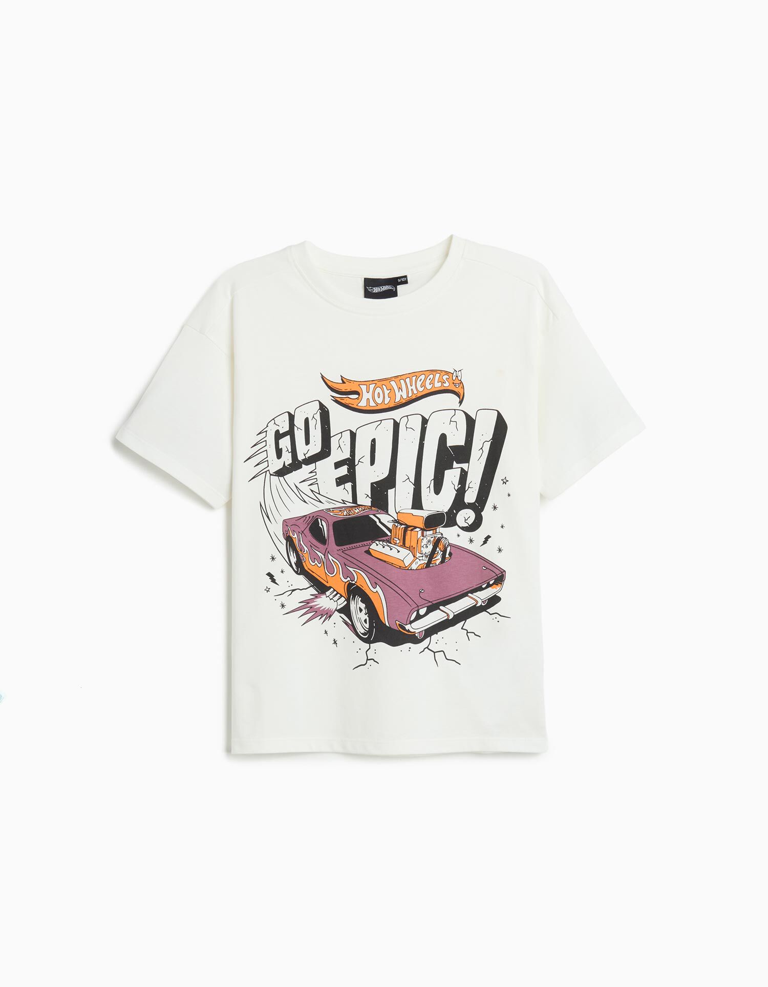 Comprar Online T-shirt 'Hot Wheels', Menino, Branco