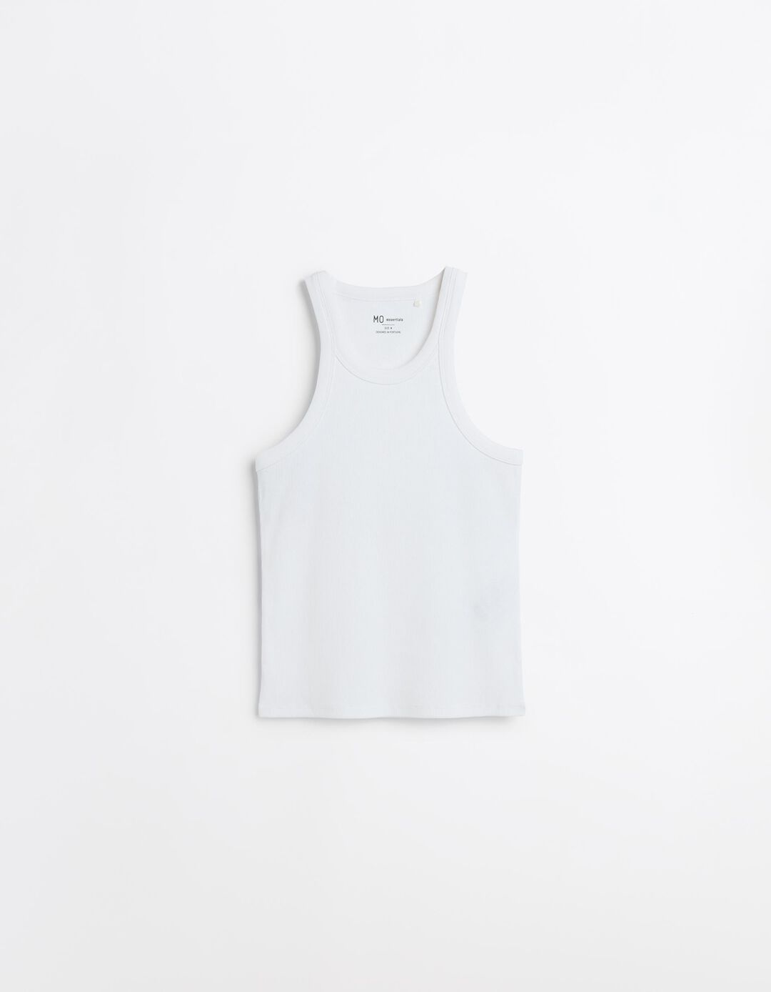 Tank Top Canelado, Mulher, Branco