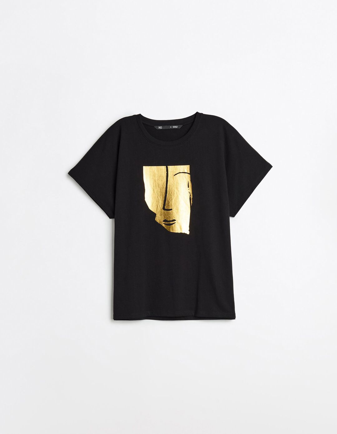 T-shirt Manga Curta, Mulher, Preto