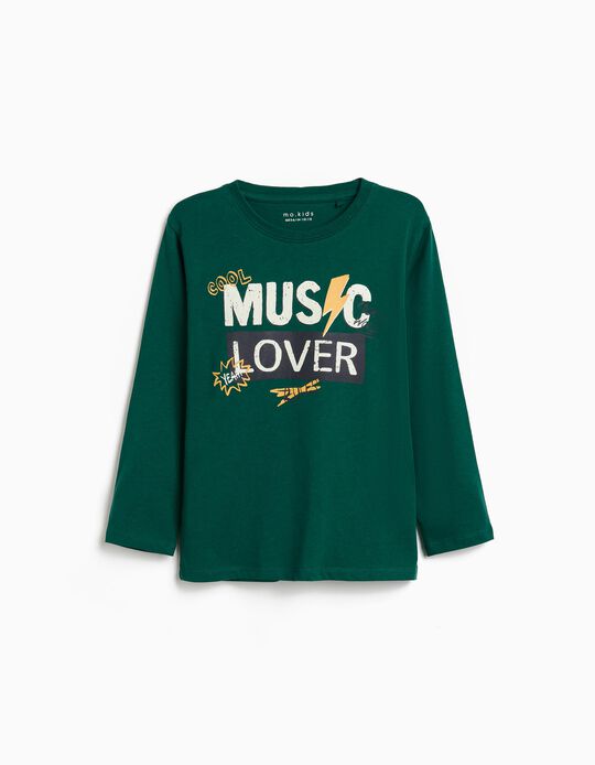 Comprar Online T-shirt Manga Comprida Estampado, Menino, Verde