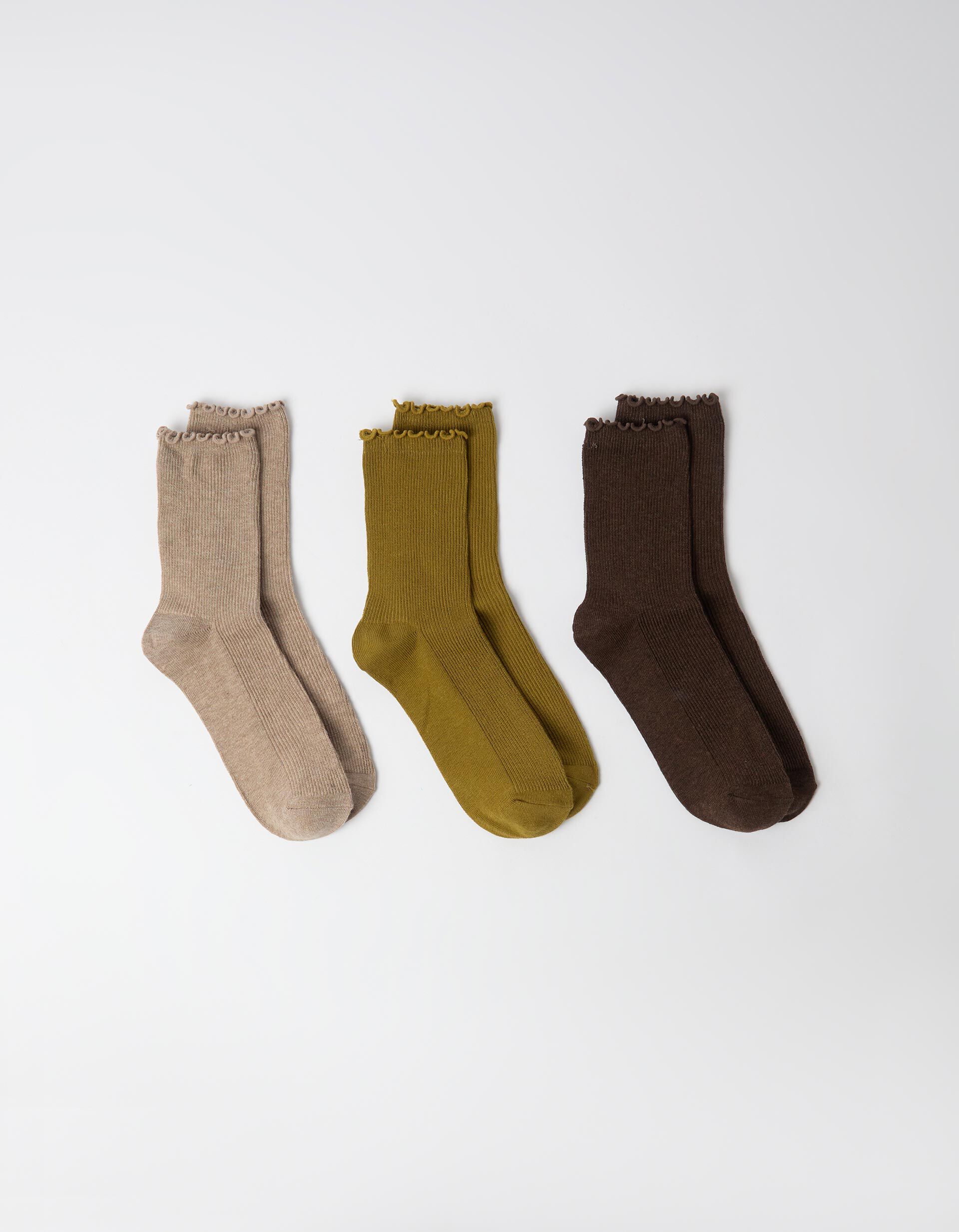 Comprar Online Pack 3 Pares De Meias, Mulher, Bege