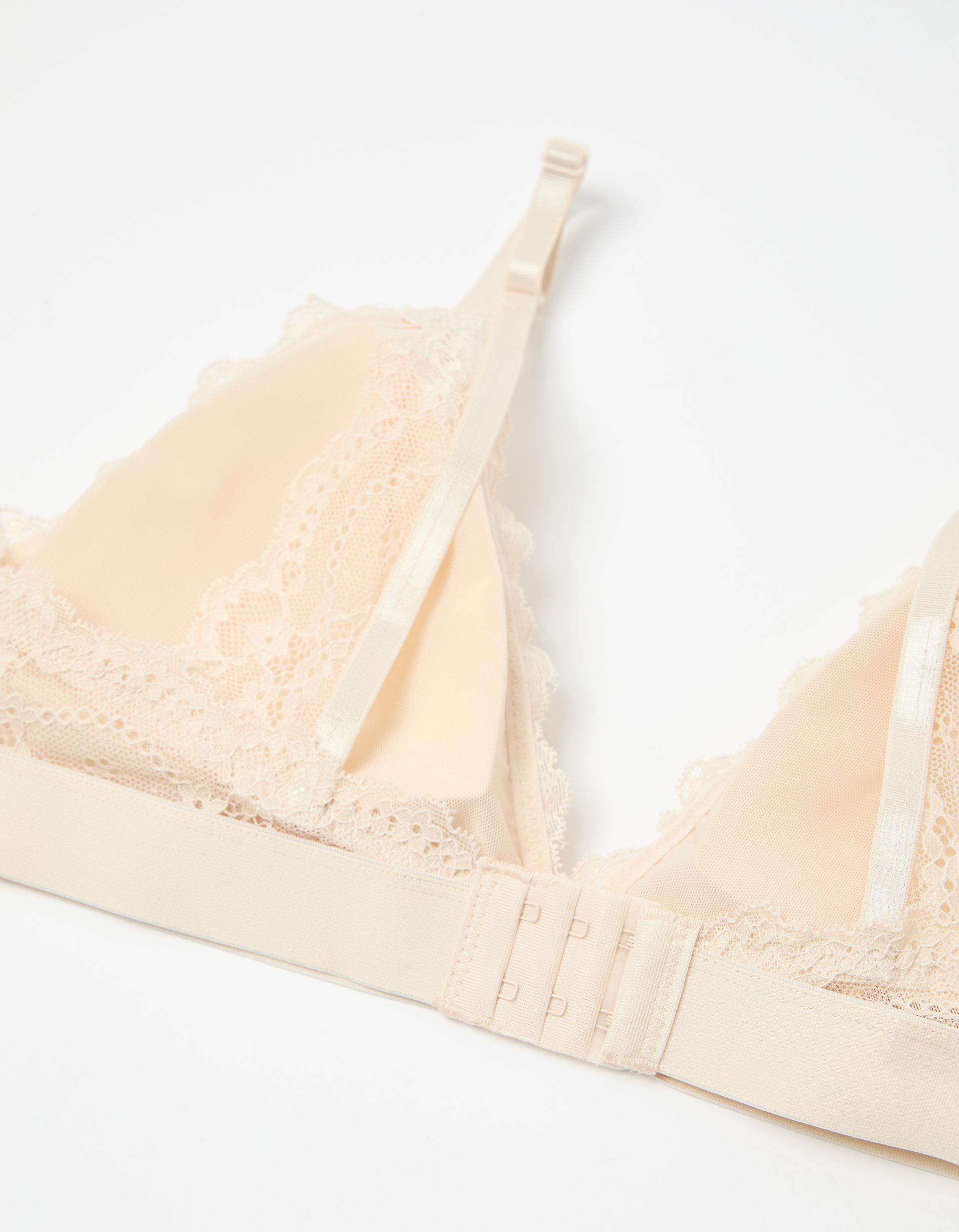 Comprar Online Bralette com Renda, Mulher, Bege Claro