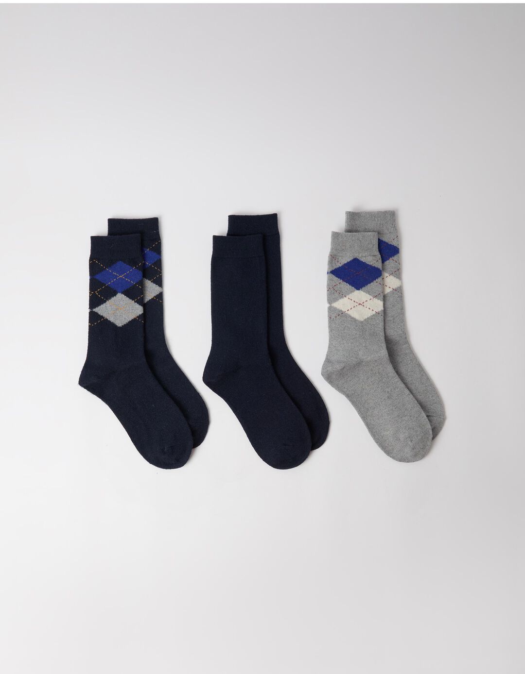 Pack 3 Pares De Meias, Homem, Azul