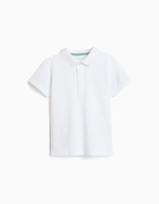 Comprar Online Polo Piquet, Menino, Branco