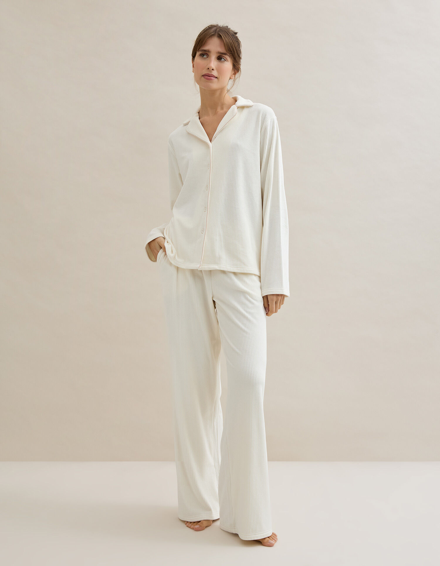 Comprar Online Pijama de Veludo, Mulher, Branco