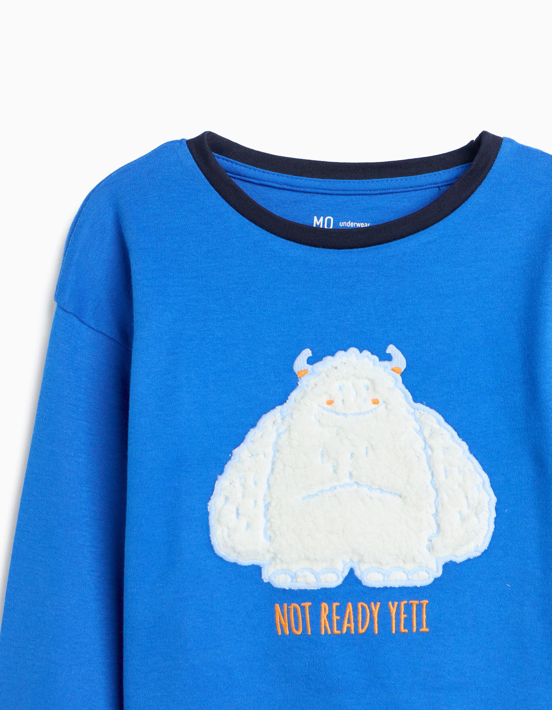 Comprar Online Pijama De Malha Interlock, Menino, Azul